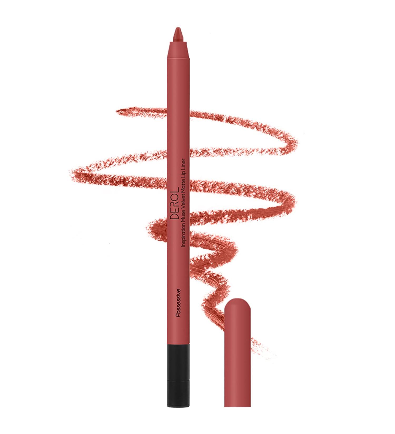 Long Lasting Waterproof Creamy Lip Liner Pencil | High Pigmented & Non-Dry | Up to 12 Hours Wear | Professional Matte Lip Makeup (05 POSSESSIVE) - Buy Online on GoSupps.com