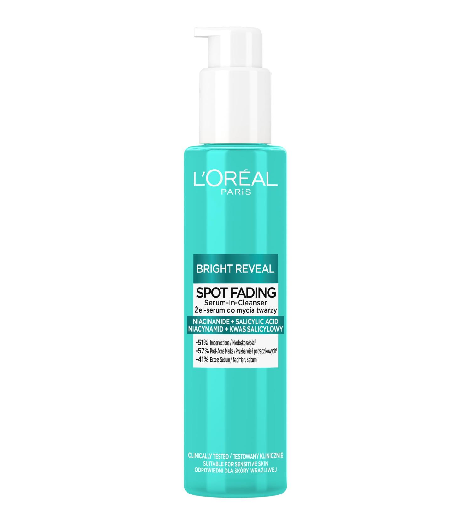 L'Oreal Paris Bright Reveal Gel Facial Cleansing Serum, 150 ml