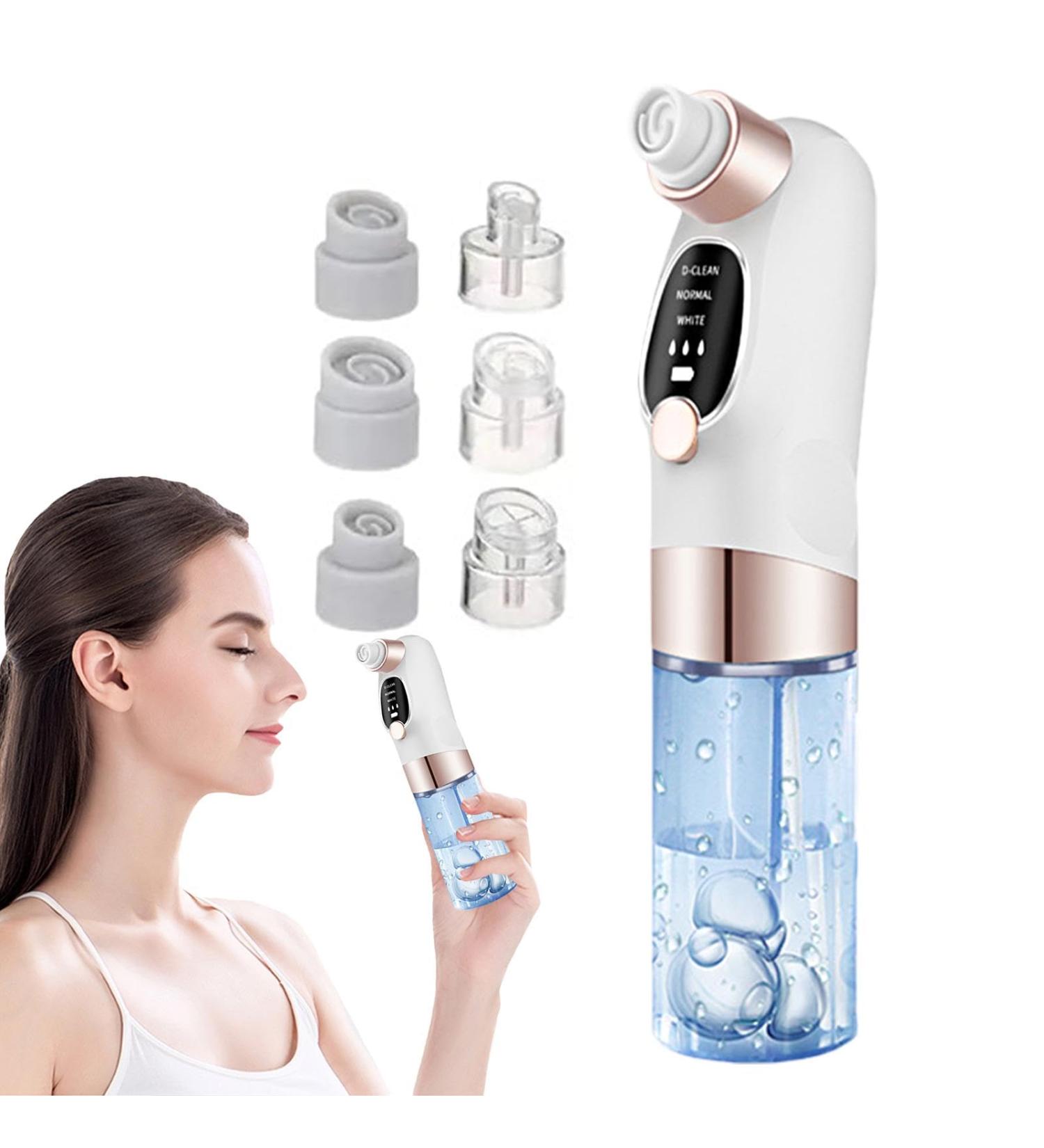 Fiakup Electric Extractor Electric Facial Pore Cleaner - Adjustable Rechargeable Remover with 6 Suction for Skincare for Women and Men - Buy Online on GoSupps.com