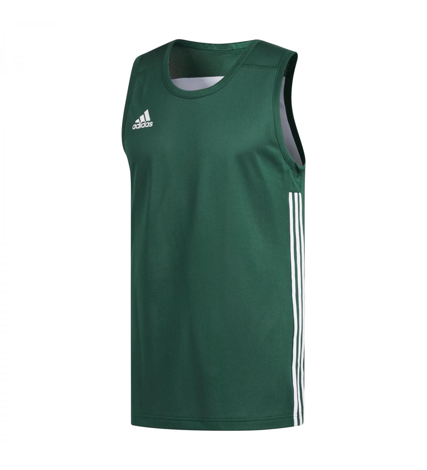 adidas Men's Jersey (Sleeveless) 3g Spee Rev SHR XL Dark Green/White