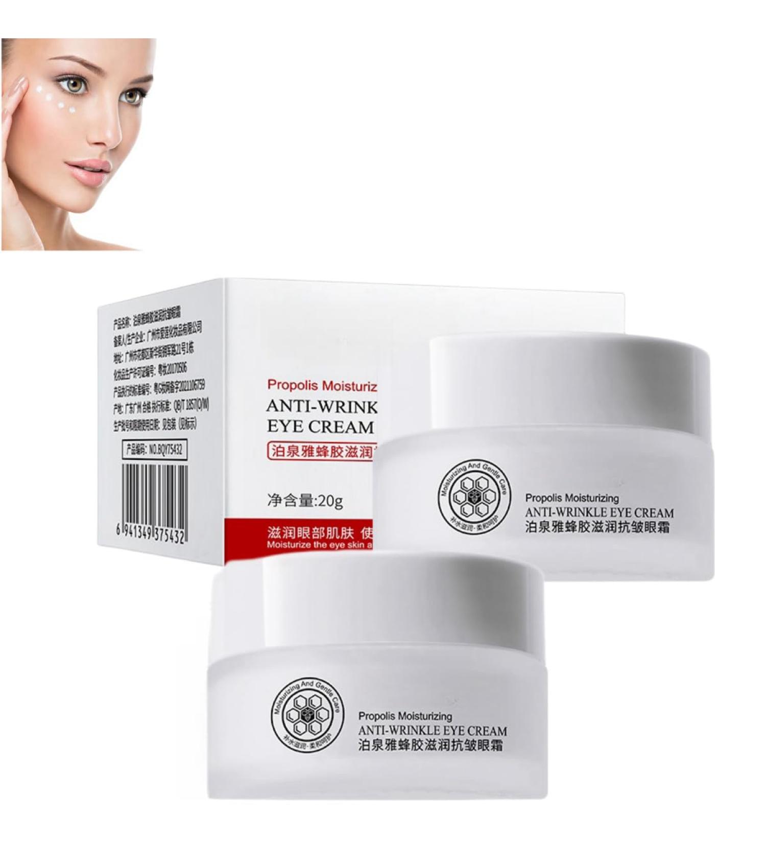 Anti-wrinkle eye cream with propolis lifting and firming eye cream nourishing and moisturizing eye cream with propolis anti-aging cream for under-eye bags - Buy Online on GoSupps.com