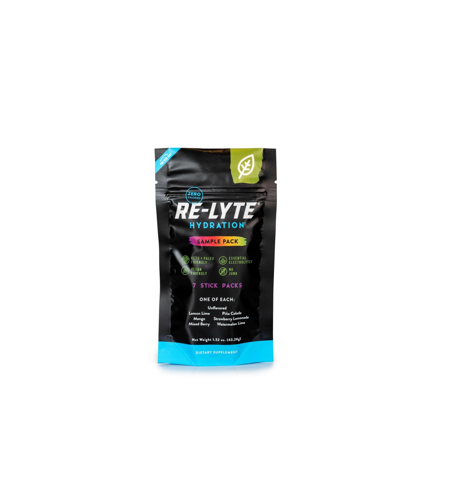 REDMOND Re-Lyte Hydration Electrolyte Powder Drink Mix Variety (7 Stick Packs) 0.23 Ounce (Pack of 7) - Buy Online on GoSupps.com