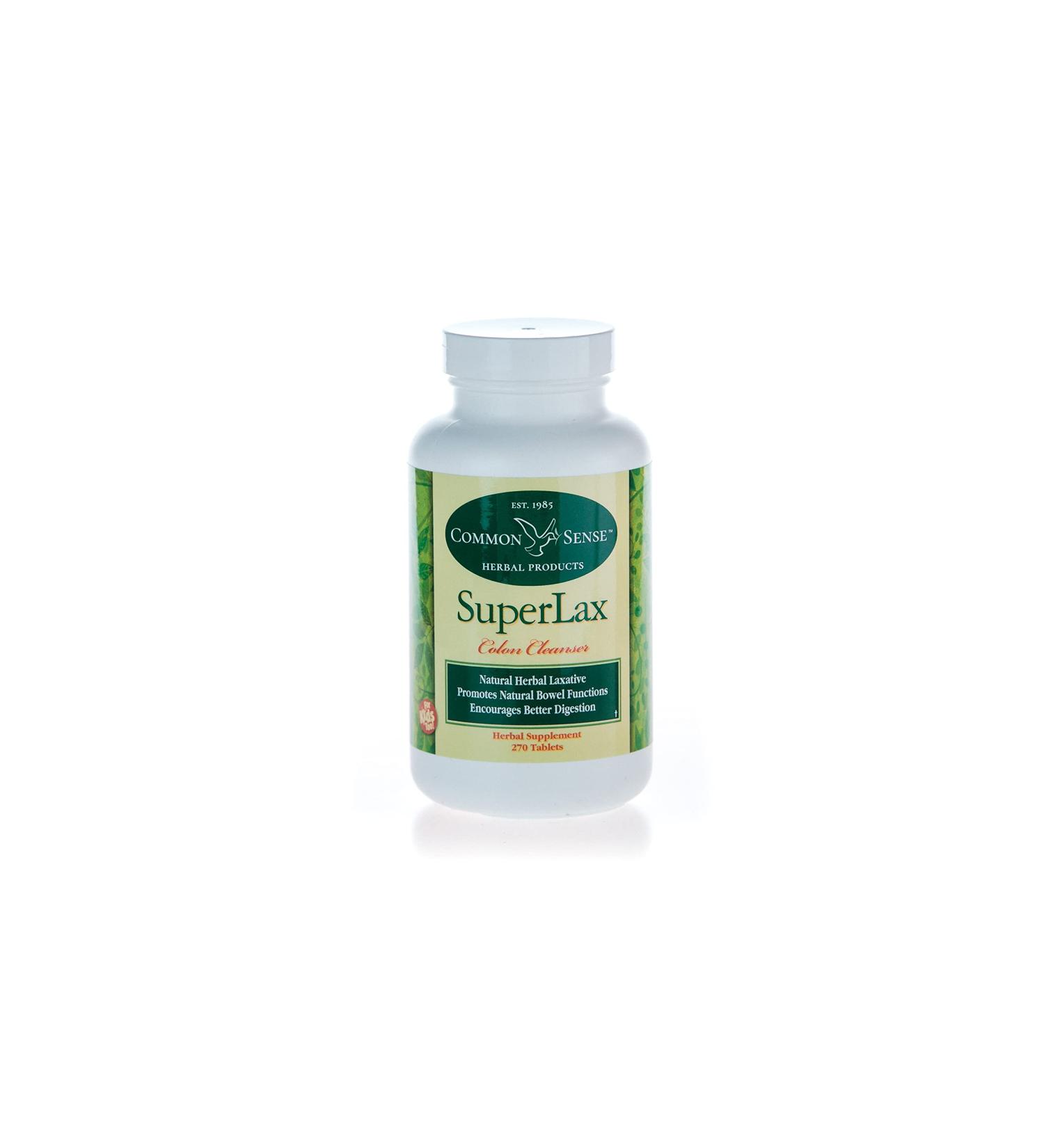 Common Sense Herbal SuperLax 270 Colon Cleanser - 270 Count - Buy Online on GoSupps.com