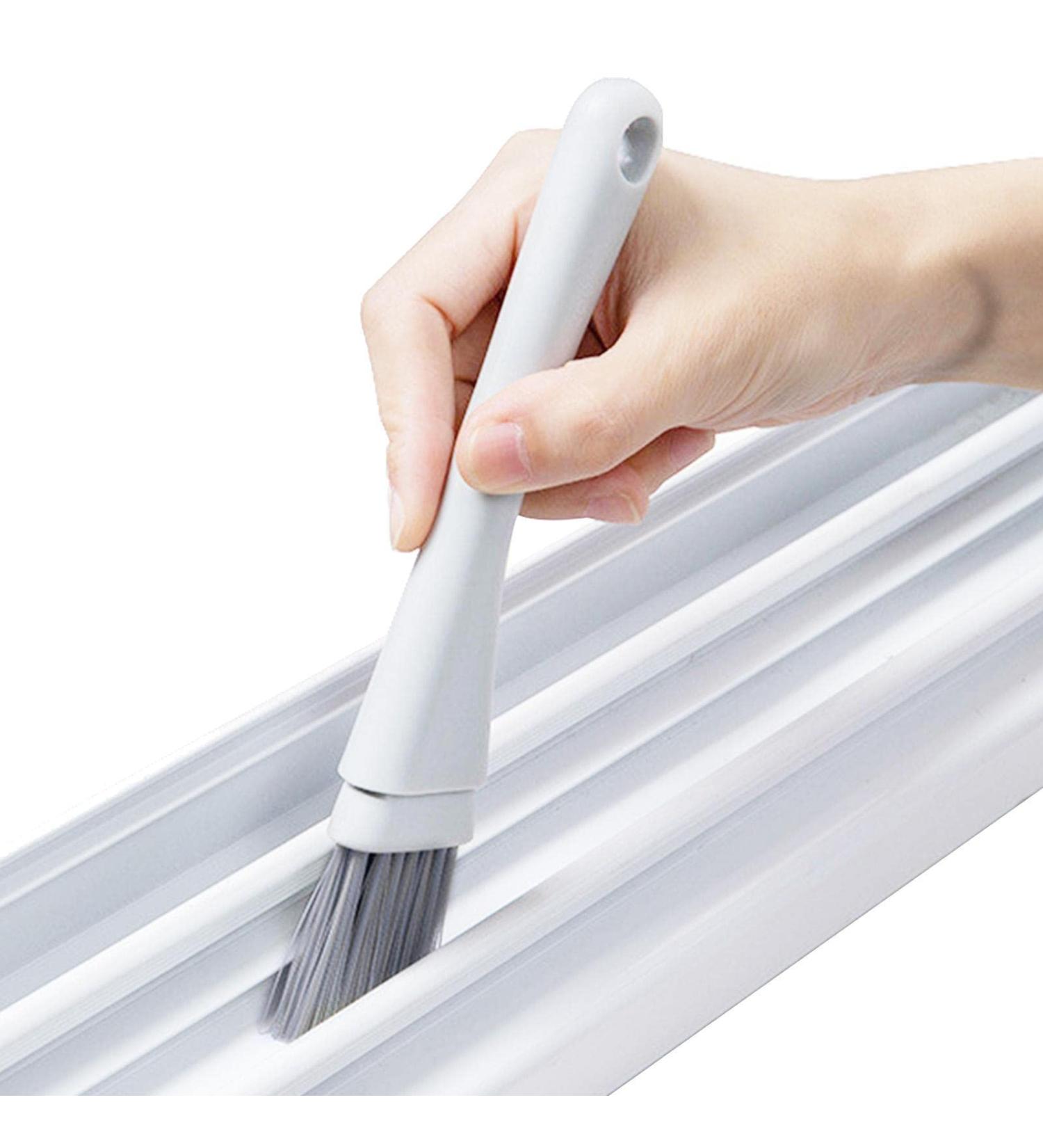 Tub Scrubber - 2 in 1 Tile Tub Scrubber Brush with Dustpan Cleaner Brush Kitchen Supplies for Cleaning Bathroom Shower Tile Grey - Buy Online on GoSupps.com