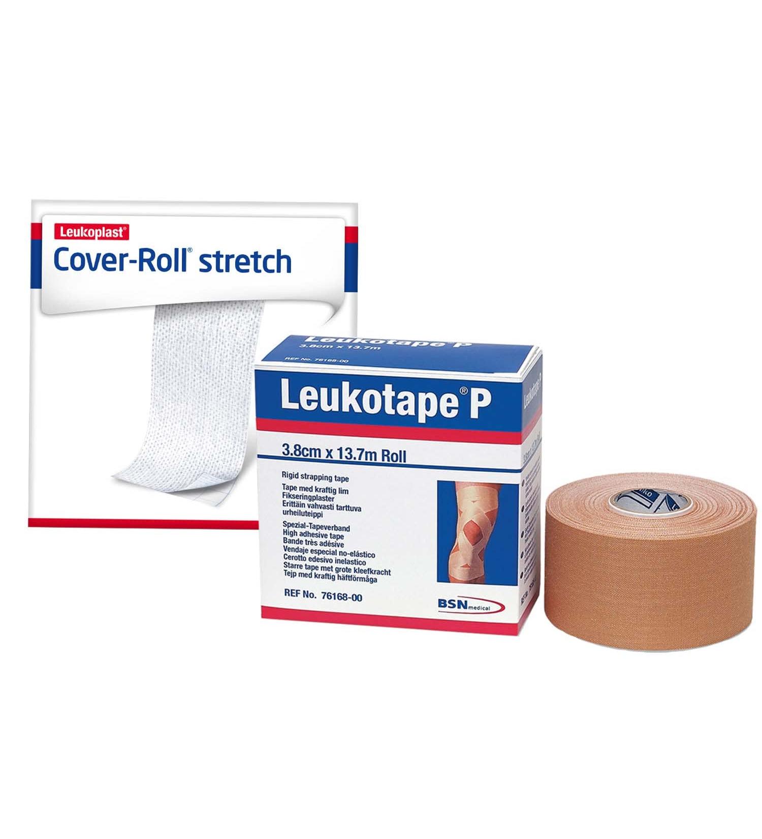 Leukotape P Sports Tape Tan & Cover-Roll Combo Pack - 1.5x15 Yds & 2x10 Yds - Buy Online on GoSupps.com