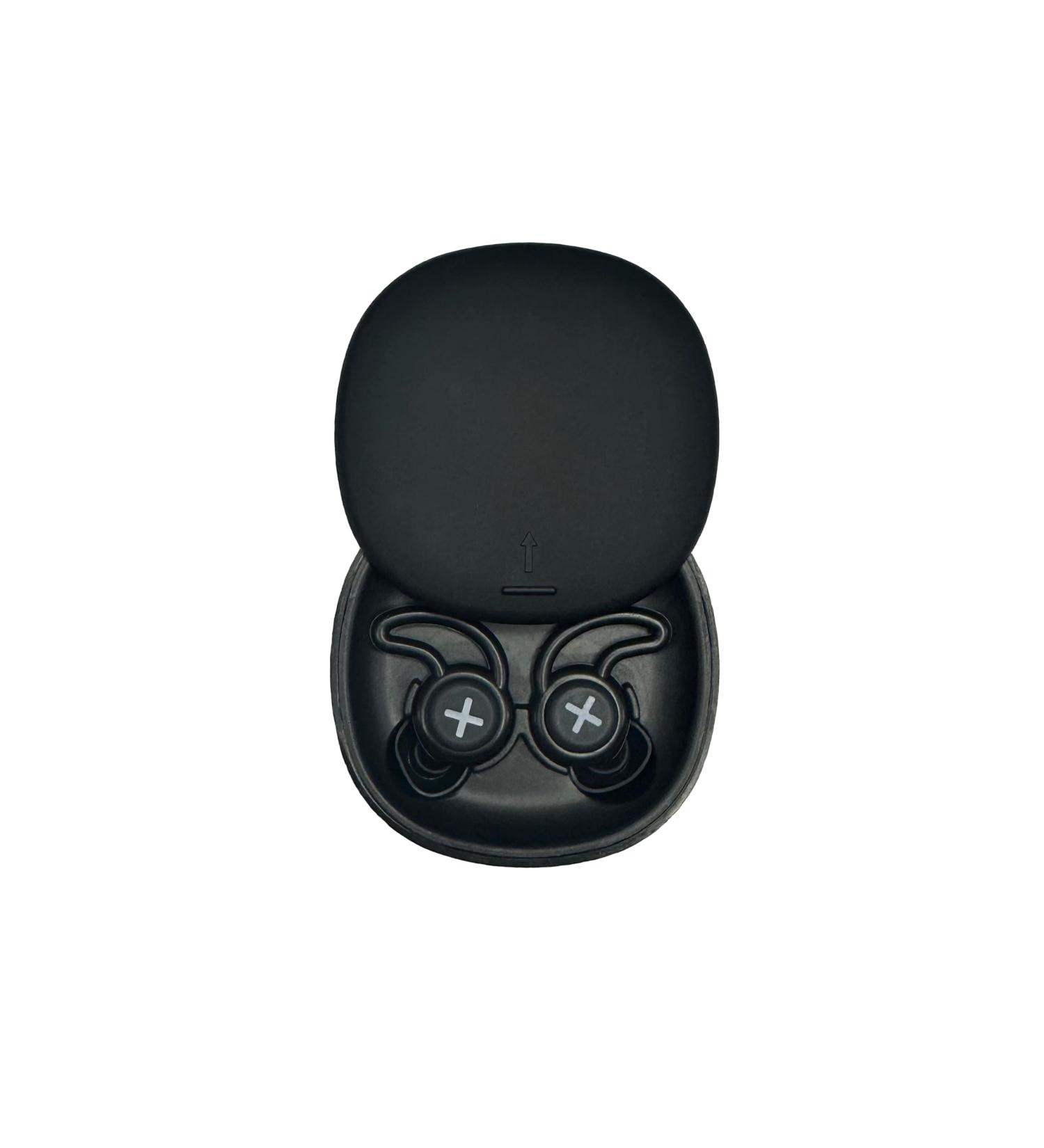 White Noise Reducing Black Earplugs | Comfortable Reusable for Sleep Study & Travel | Includes Carry Case - Shop Now - Buy Online on GoSupps.com