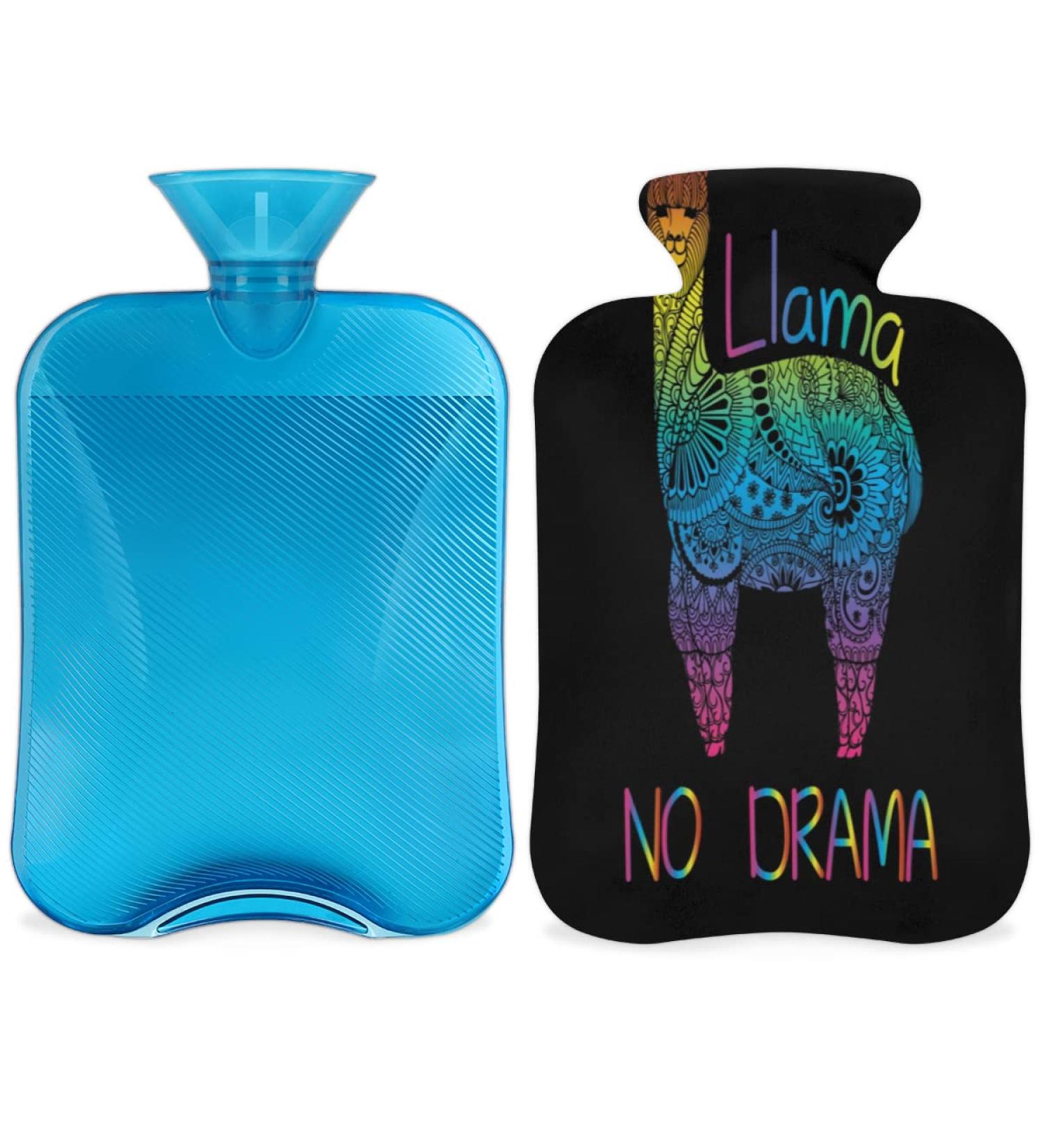 Ethno Lama Alpaka Heat Bottle - 2L Cute PVC Warming Bag for Pain Relief & Cold Therapy | International Shipping - Buy Online on GoSupps.com