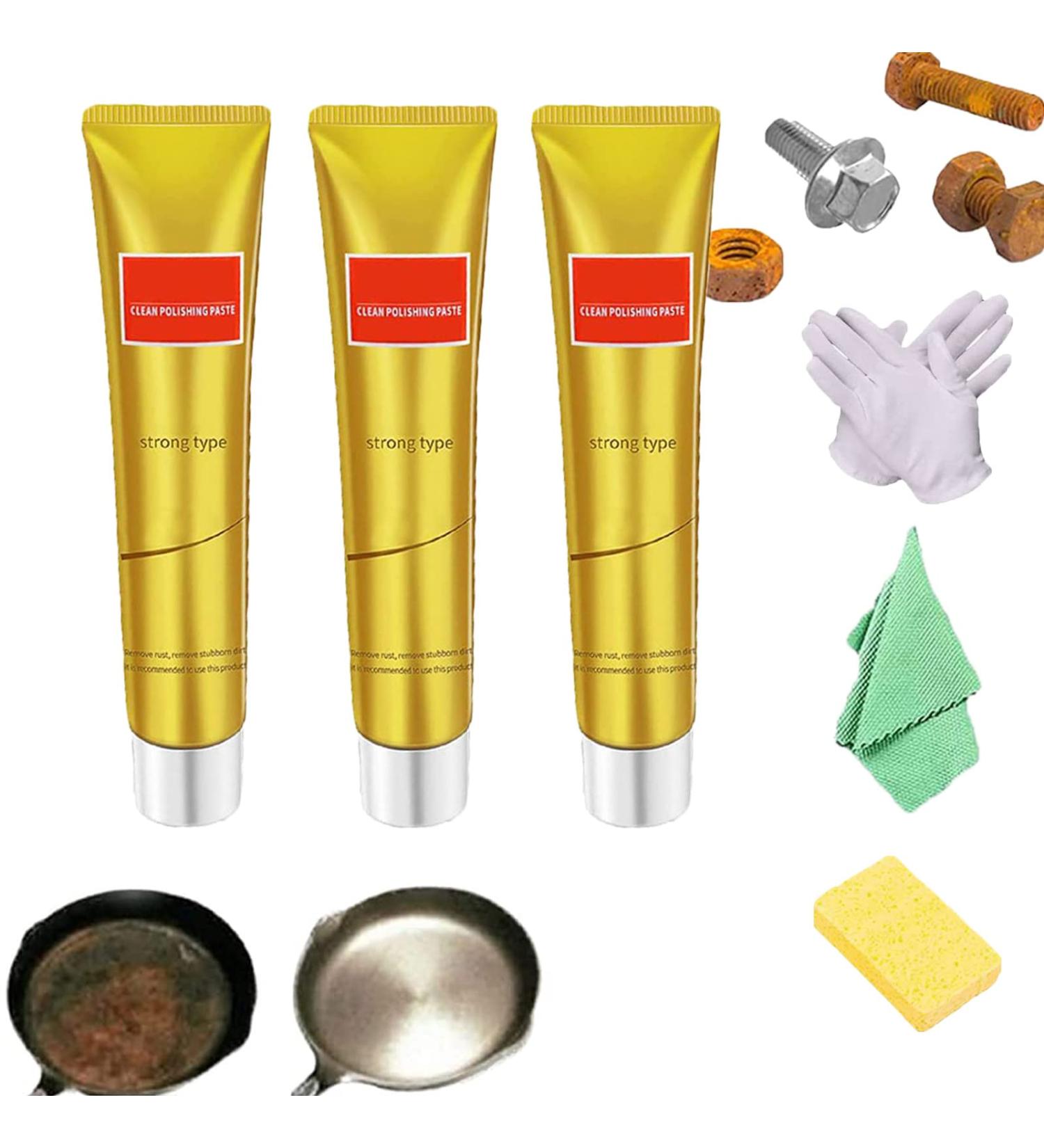 Waeuy Metal Polish Cream Waeuy Ultimate Metal Polish Cream Instashine Metal Polish Cream Fixini All Metal Polish Cream Ultra Metal Polishing Paste for Copper Stainless Steel Chrome (3PCS) - Buy Online on GoSupps.com