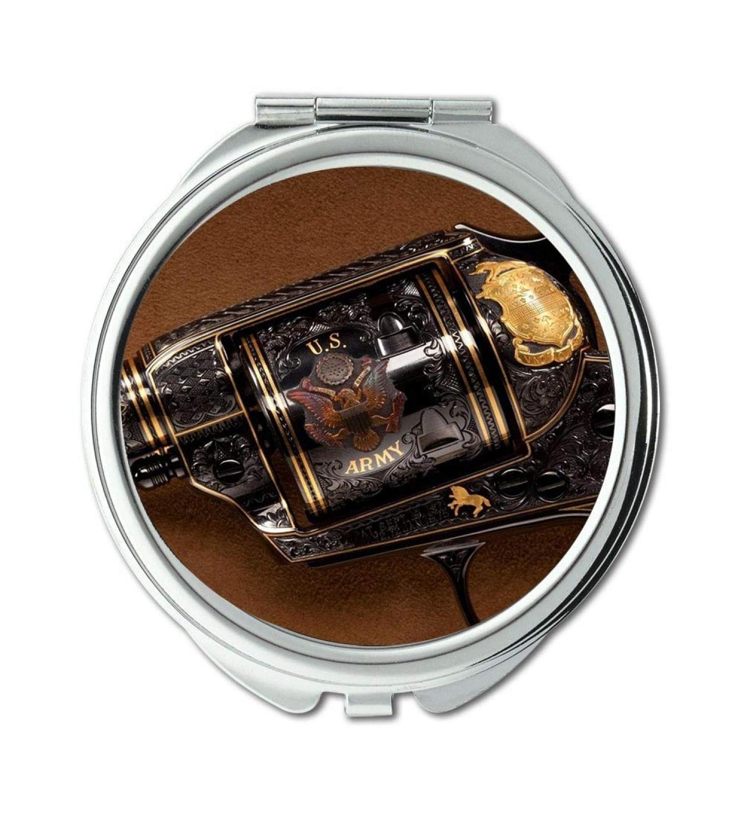 Mirror Travel Mirror pistol shrimp Round Mirror new gun pocket mirror portable mirror - Buy Online on GoSupps.com