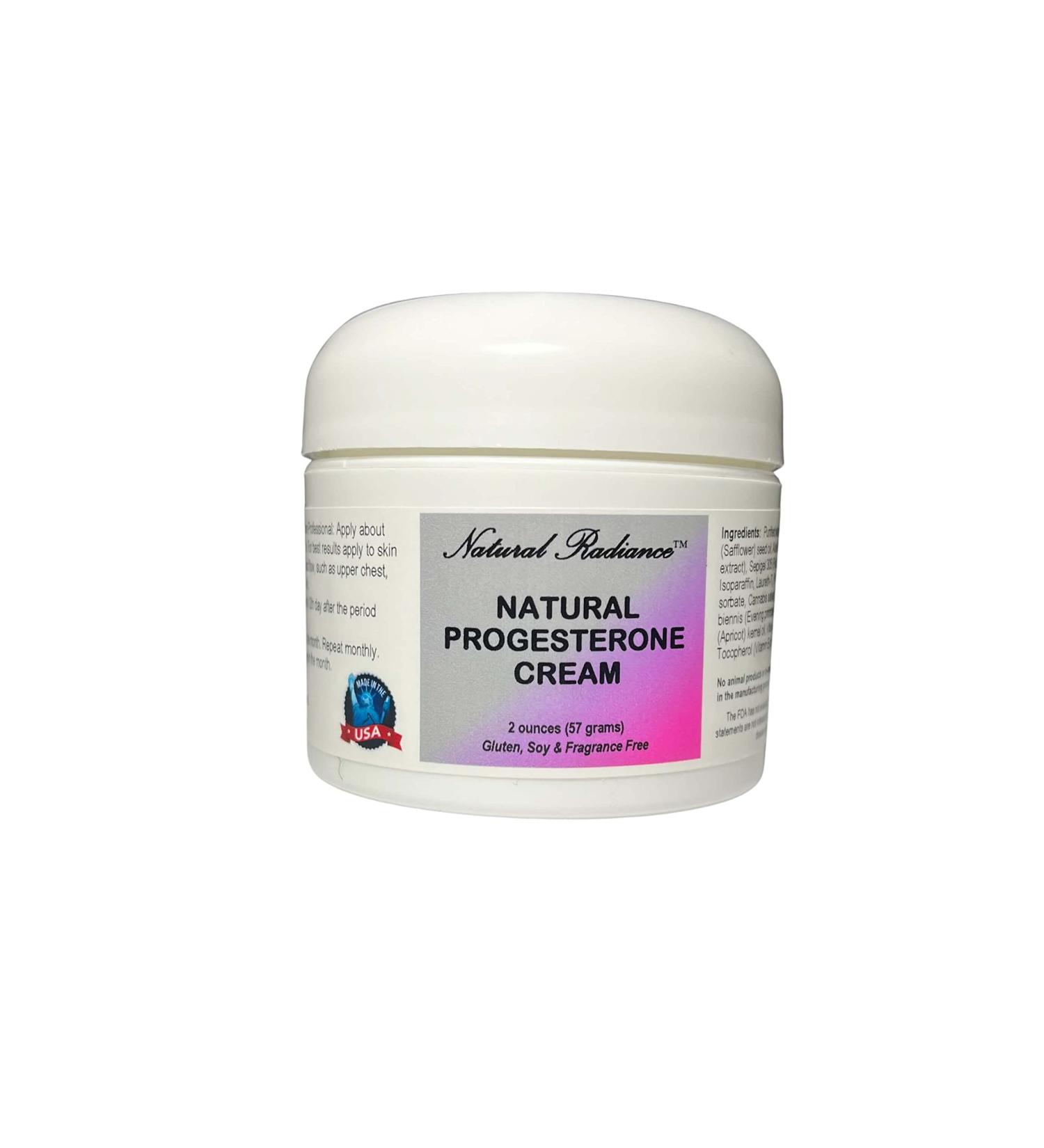 Natural Radiance Progesterone Creme 2 oz. Jar - Hormone Balance Support - Buy Online on GoSupps.com