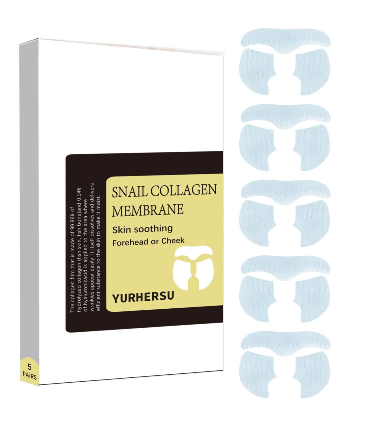 Forehead Wrinkle Patches Snail Collagen Mask Anti Wrinkle Patches For Fine Wrinkles Between Eyes & Face Snail Wrinkle Patches With Hydrolyzed Collagen Anti Wrinkle Collagen Film For Face 5Pairs - Buy Online on GoSupps.com