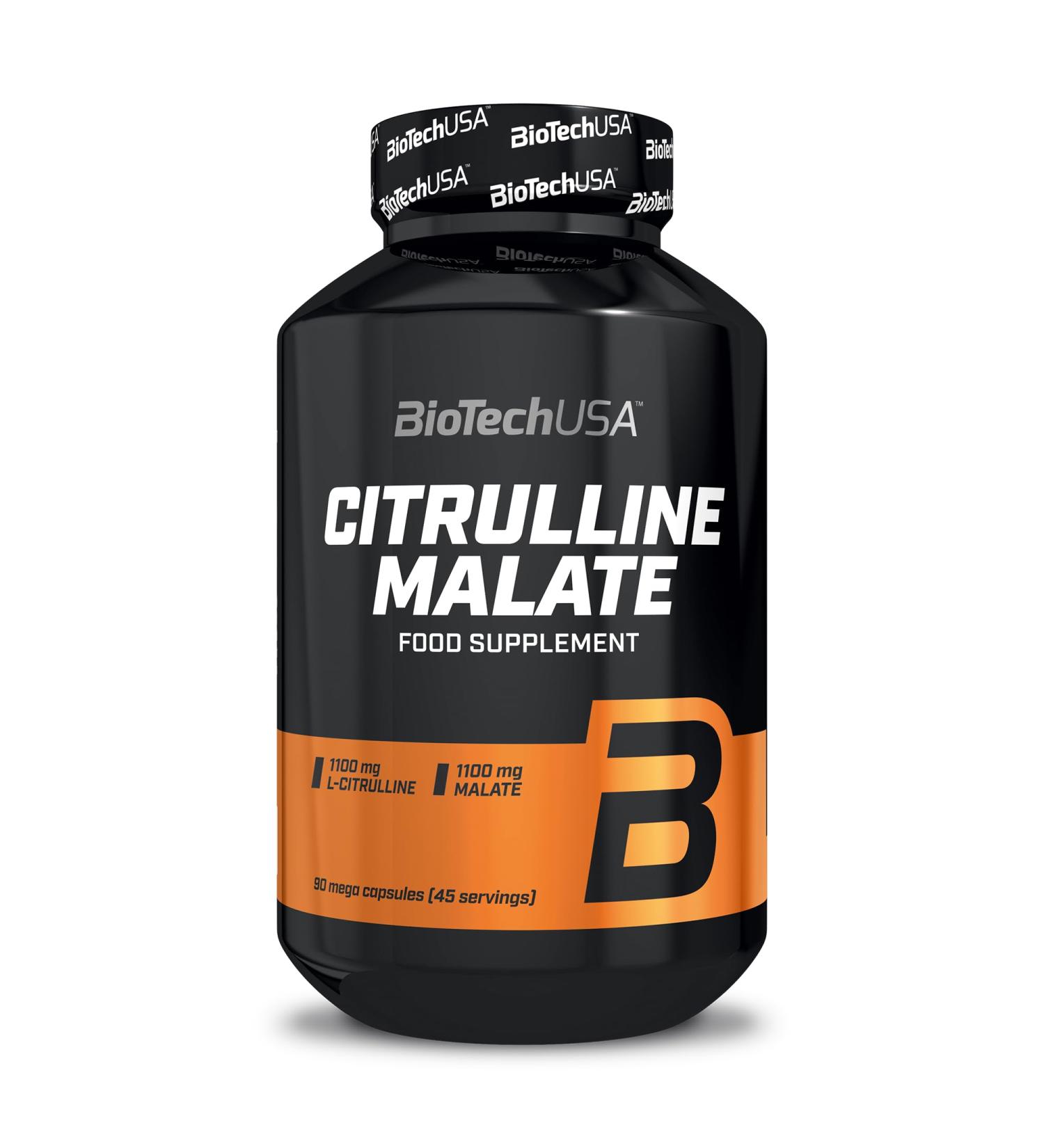BiotechUSA Citrulline Malate Capsules | 90 Count | Endurance & Training Support for Athletes | L-Citrulline & Apple Acid - Buy Online on GoSupps.com