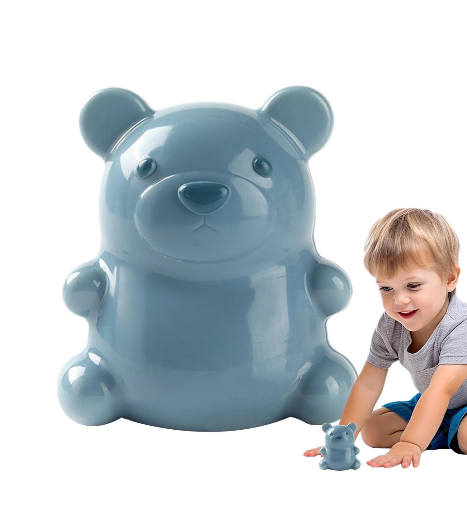 Nail Brush For Cleaning Fingernails Cute Bear Cleaning Nail Brush - Easy To Grip Bear Finger Nail Brush With Soft Bristles Gently Cleans Kid's Nails Blue - Buy Online on GoSupps.com