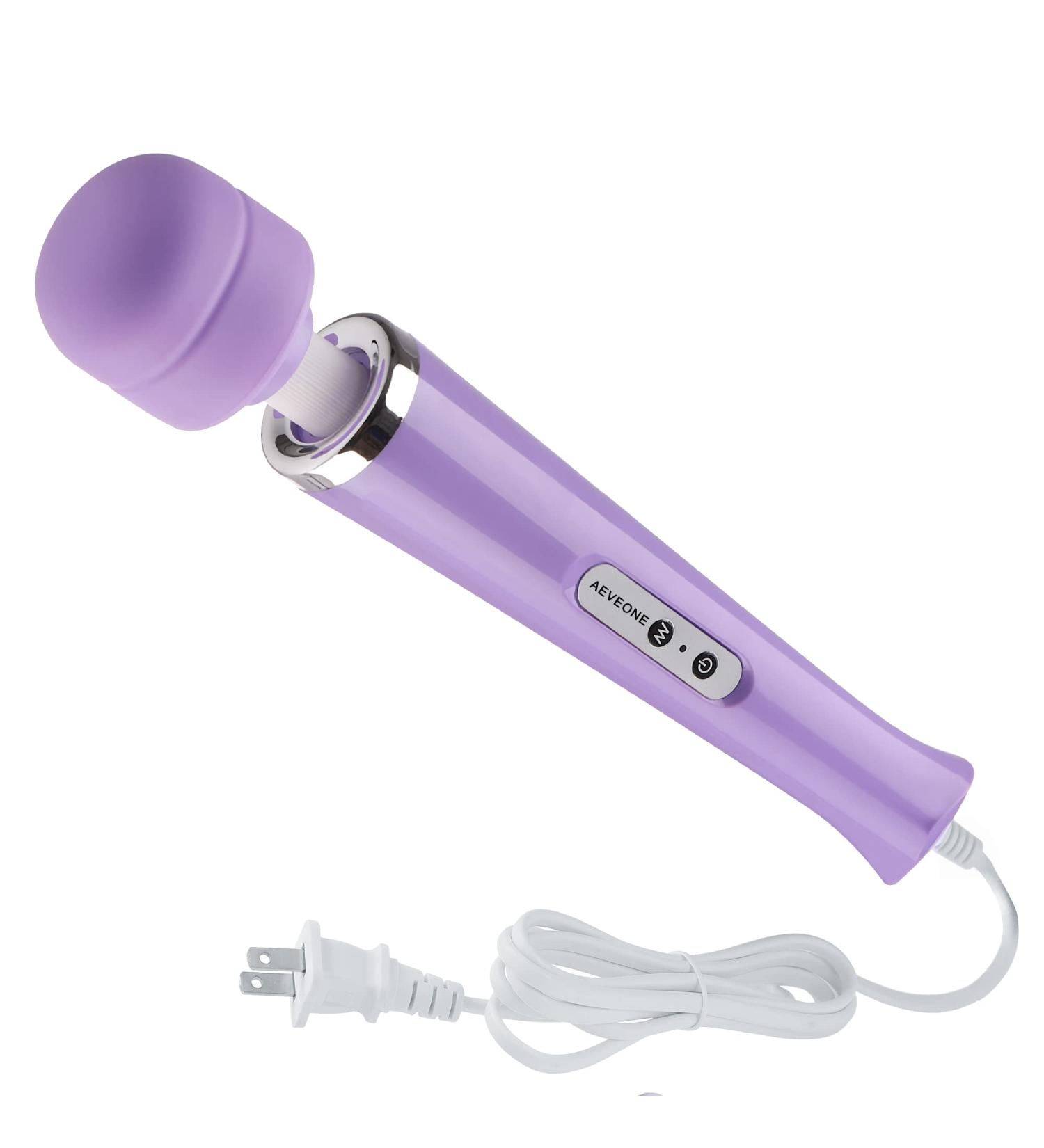 AEVEONE Wired Handheld Electric Massager - Strong Vibrations for Sports Recovery & Muscle Pain Relief (Light Purple) - Buy Online on GoSupps.com
