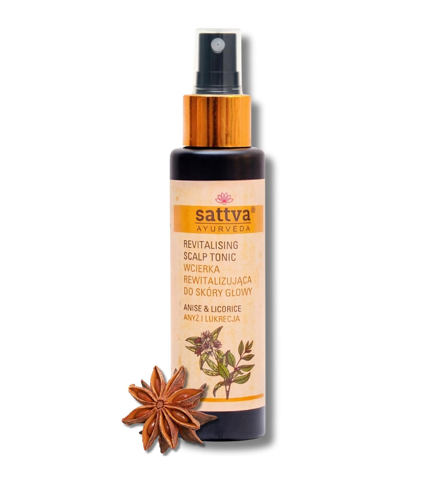 Sattva Haartonikum - Natural Scalp Tonic with Anise & Licorice for Dry Itchy Scalps | Revitalizes & Moisturizes | Alcohol-Free Sweet Fragrance - Buy Online on GoSupps.com