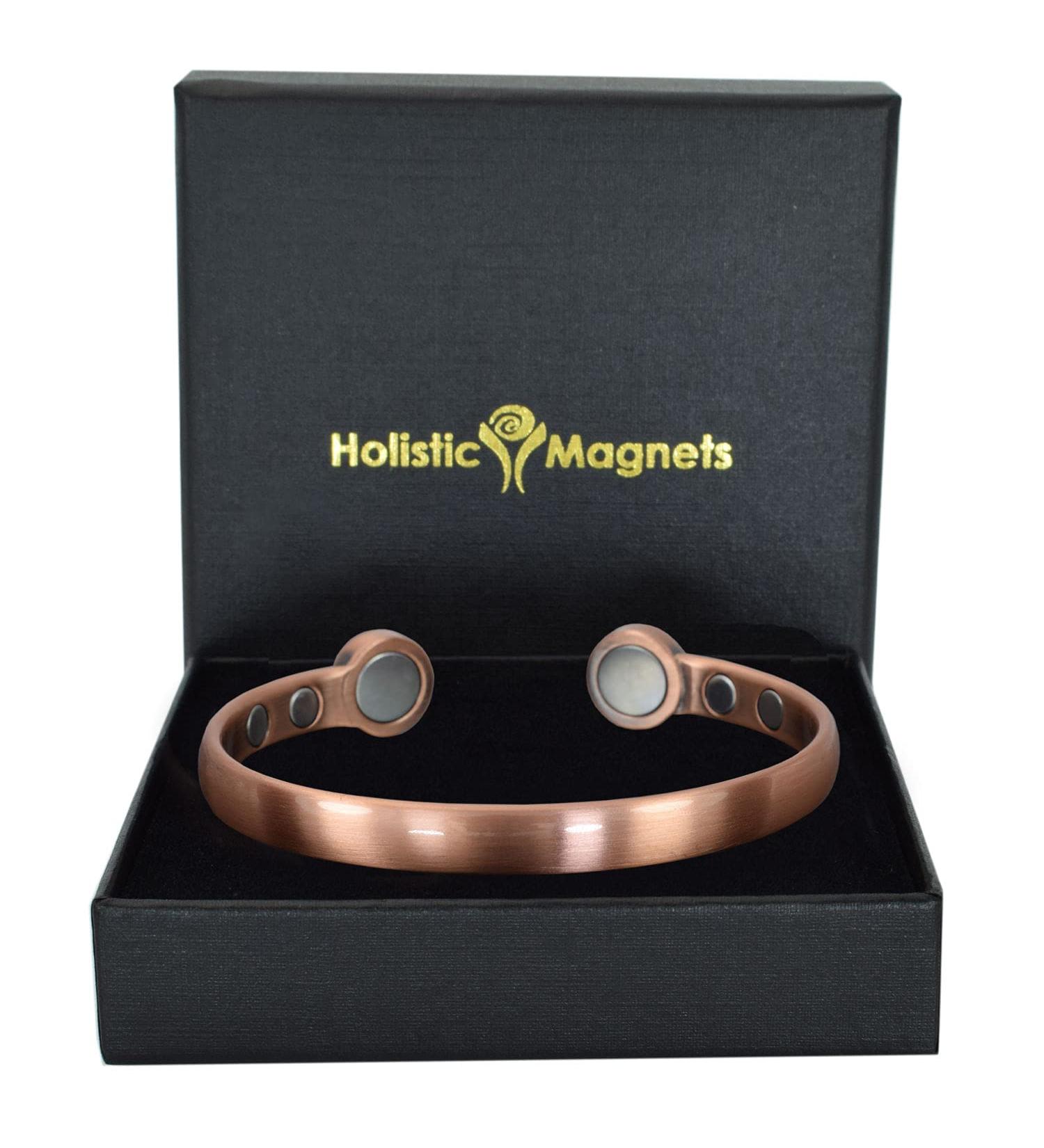 Holistic Magnets Strong Magnetic Bracelet for Arthritis | Men's & Ladies Copper Wrist Healing - Perfect Gift Idea - Buy Online on GoSupps.com