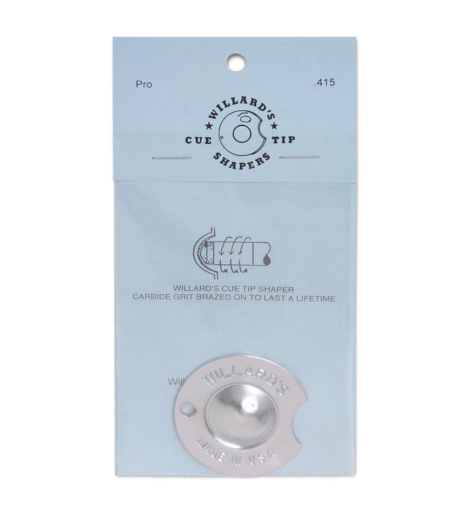 Willard Cue Tip Shaper - Pros Nickel Radius - Buy Online on GoSupps.com