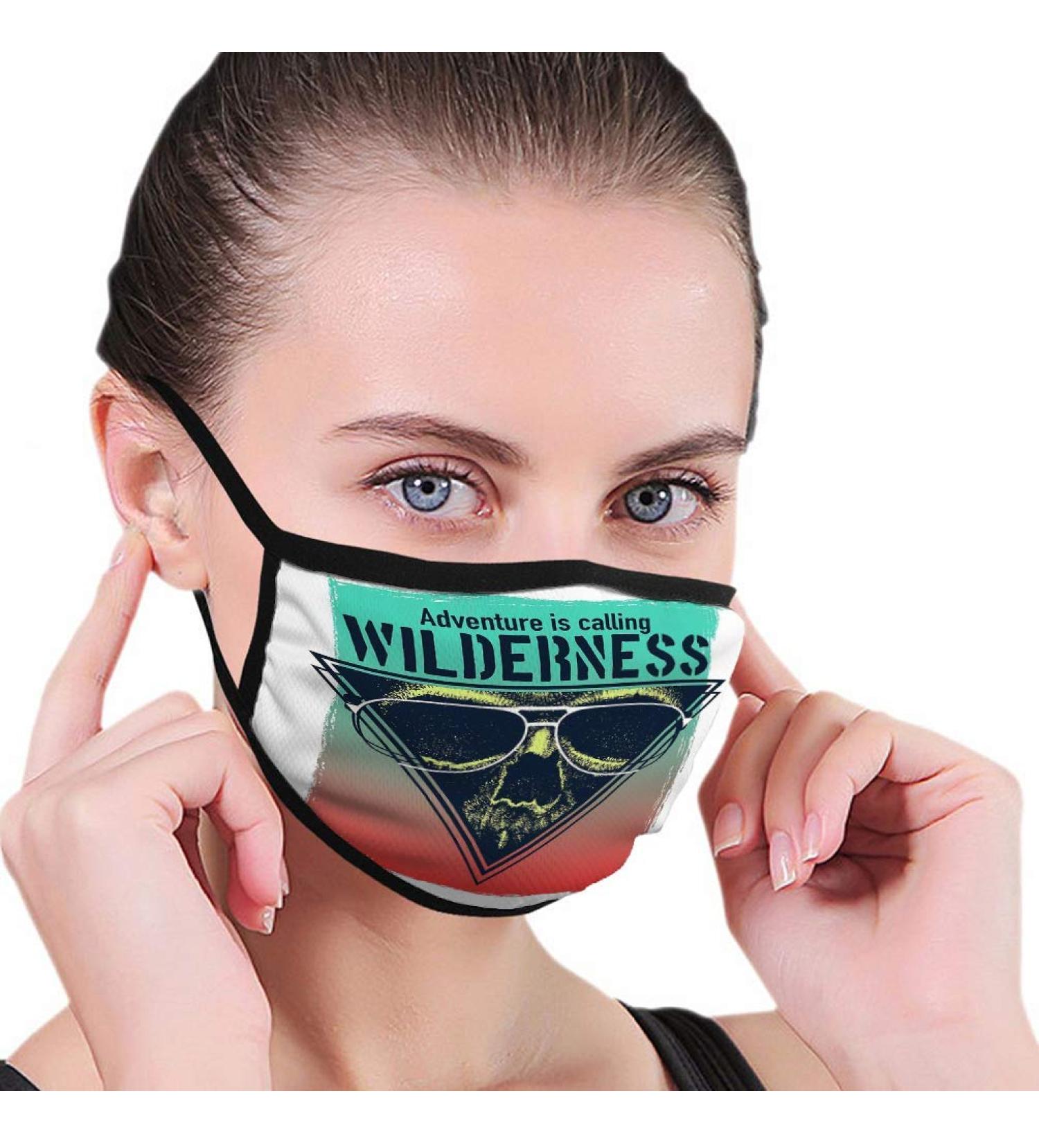 Breathable premium facial protection cover vintage typography skull vintage urban typography women men anti wind dust -density protective cover for skiing camping travel safety daily brawt