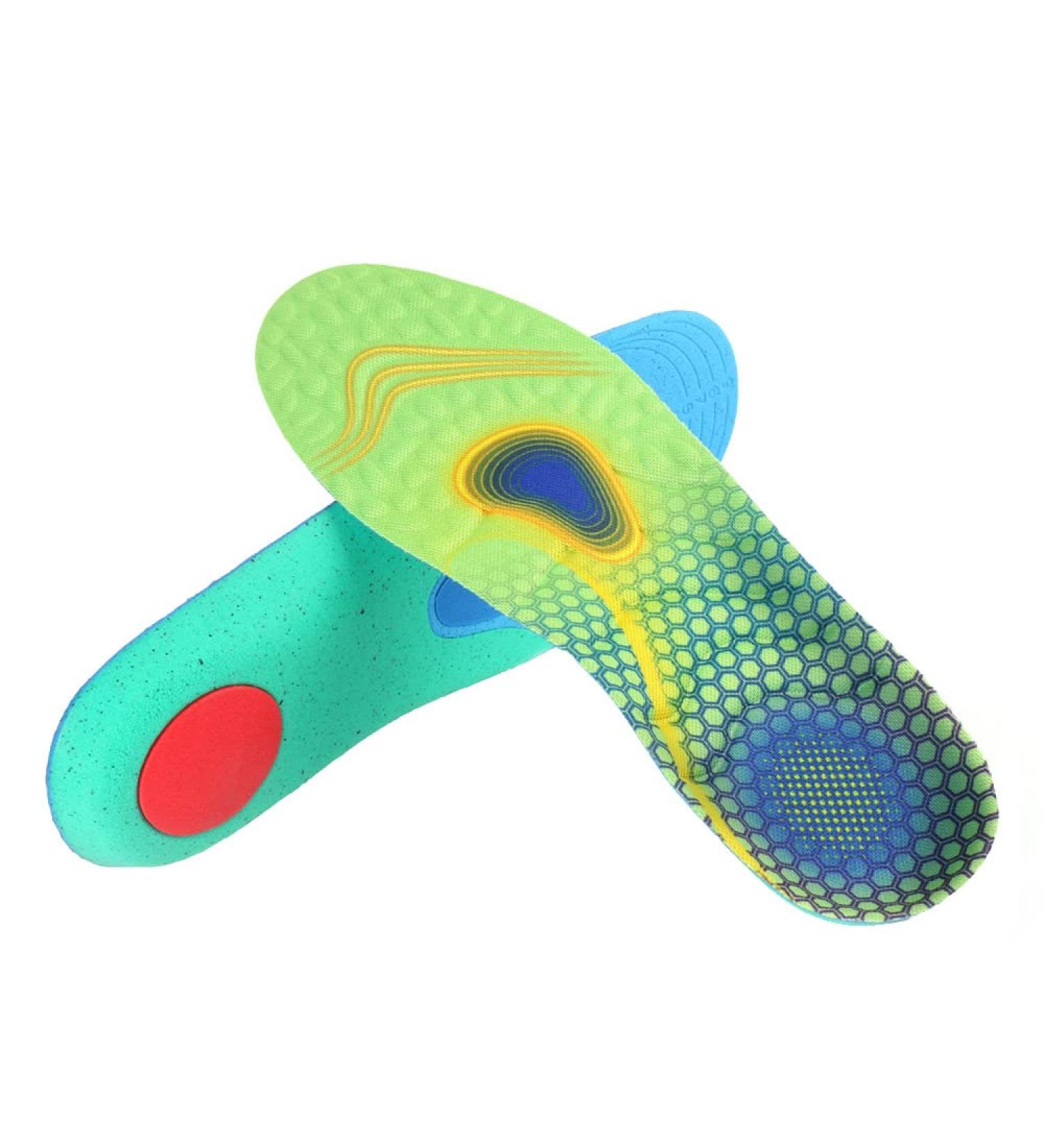 VSUDO Shock Absorption Sports Shoe Insoles - High Elastic Comfort Insoles for Men or Women - M 6.5-10 / W 7.5-11 - Buy Online on GoSupps.com