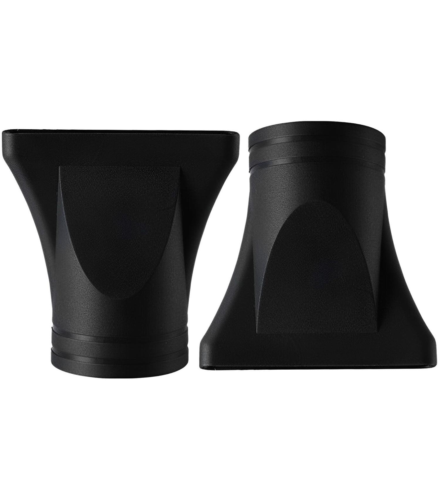 2PCS Professional Salon Hairdressing Tool Not Universal Black Plastic Salon Hair Dryer Nozzle Replacement Blow Flat Hairdressing Salon Styling Tool for Diameter 4.5cm - Buy Online on GoSupps.com