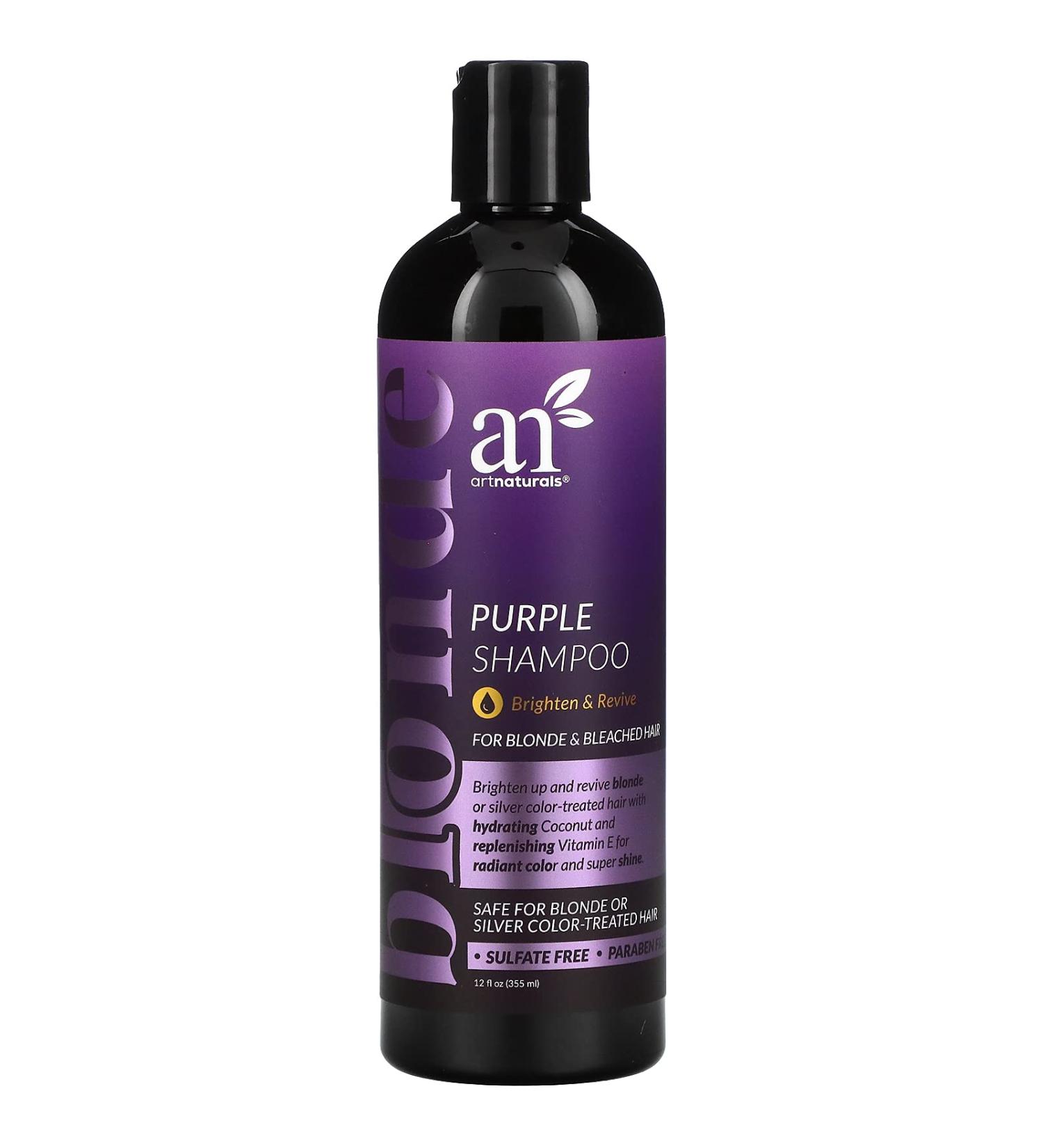 Artnaturals Purple Shampoo For Blonde & Bleached Hair 12 fl oz (355 ml)