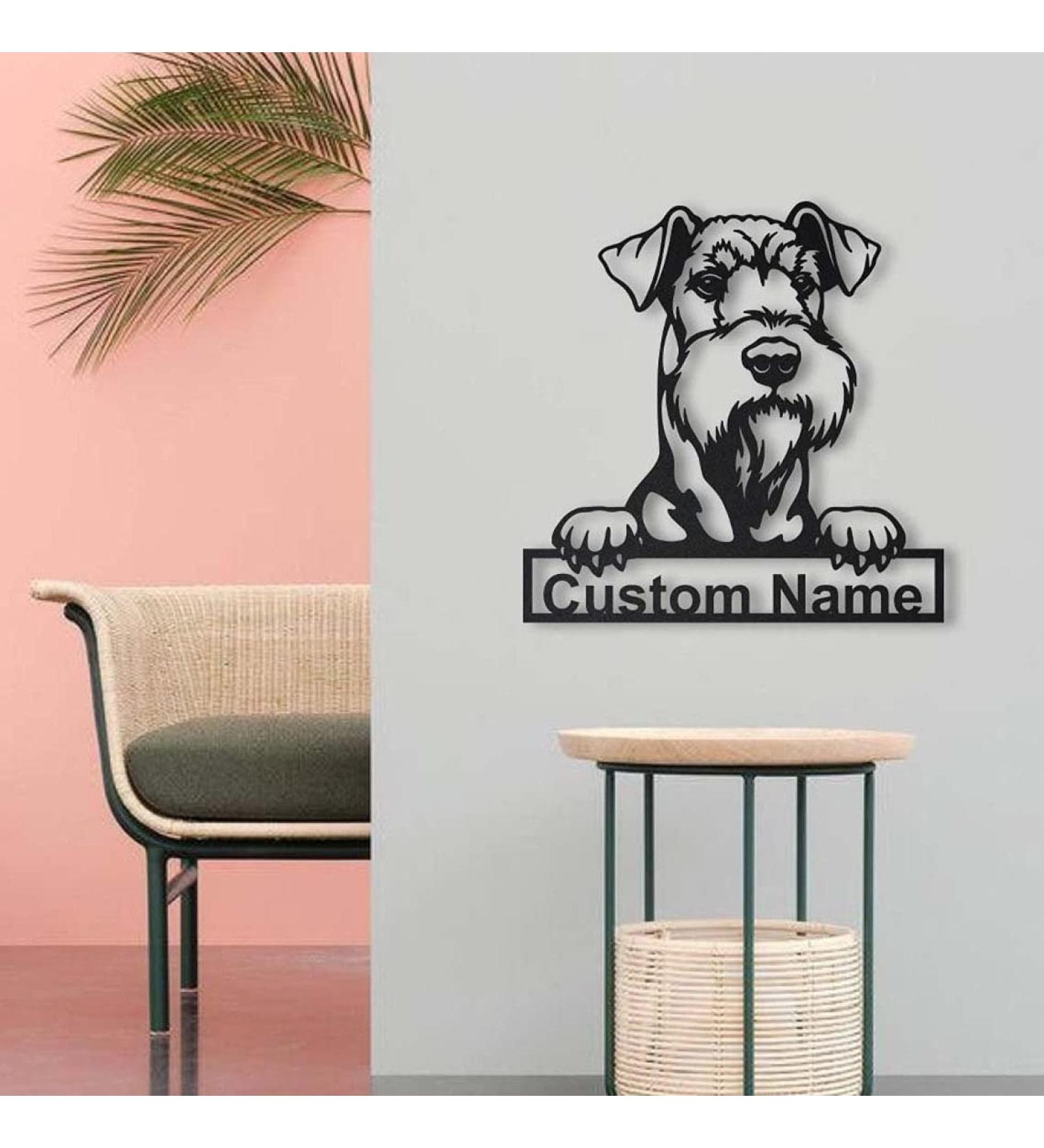 Personalized Airedale Terrier Wooden Sign | Custom Dog Art & Funny Gifts for Airedale Lovers - Buy Online on GoSupps.com