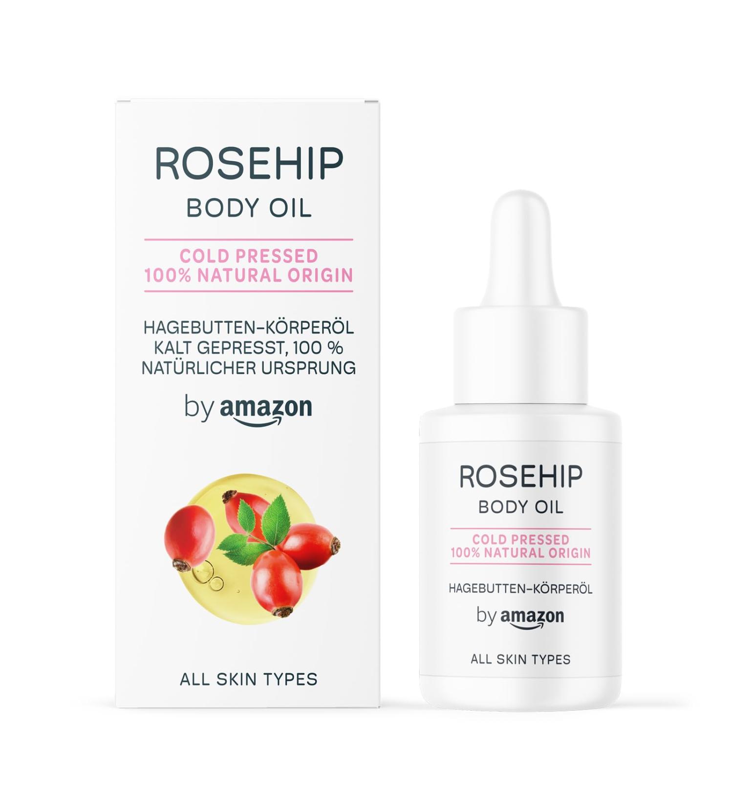 by Amazon Rosehip Body Oil 30 ml - Buy Online on GoSupps.com