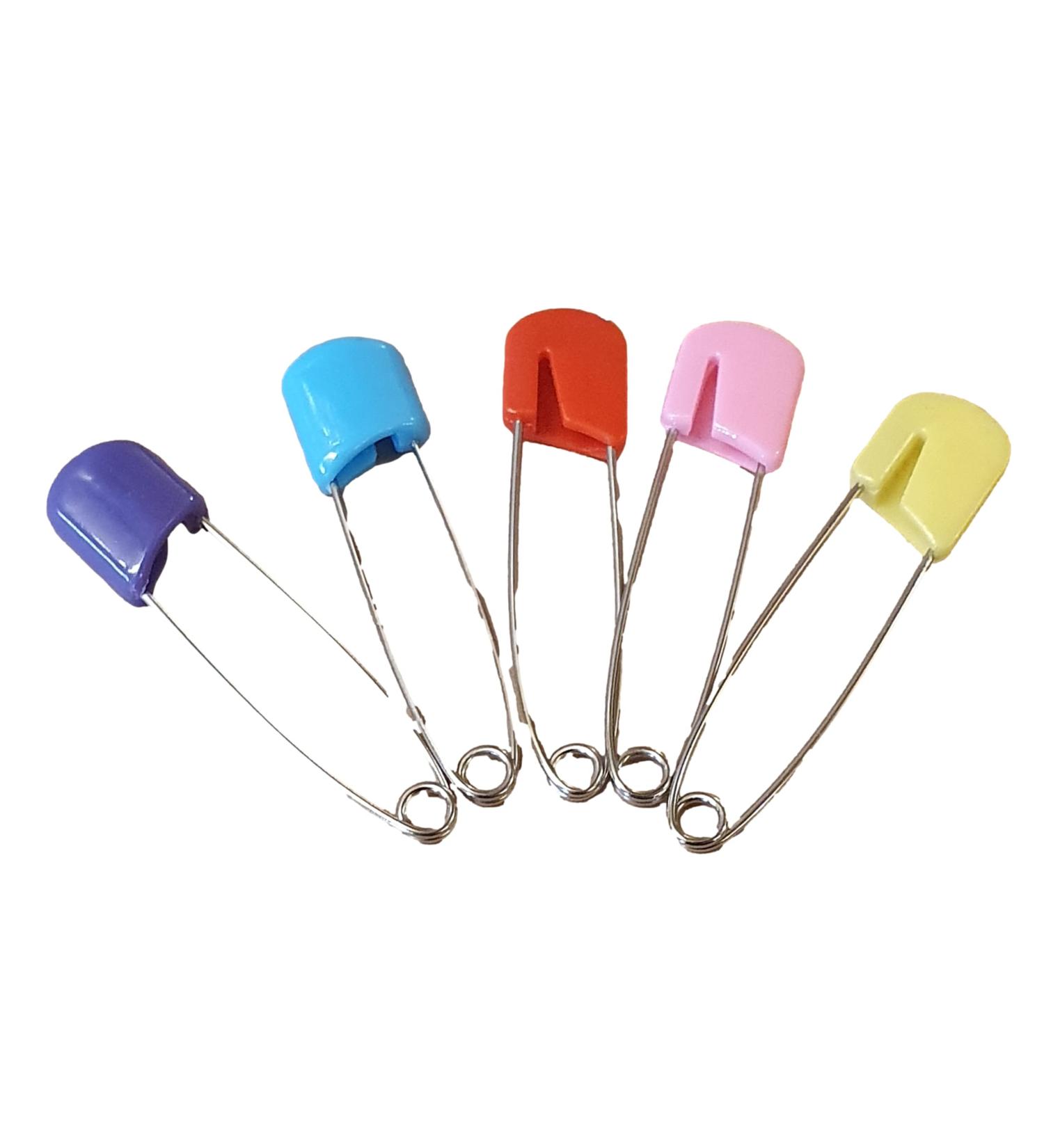 Fat Catz Copy Catz 5x Colourful Stainless Steel Safety Pins - 5cm Length - Buy Online on GoSupps.com