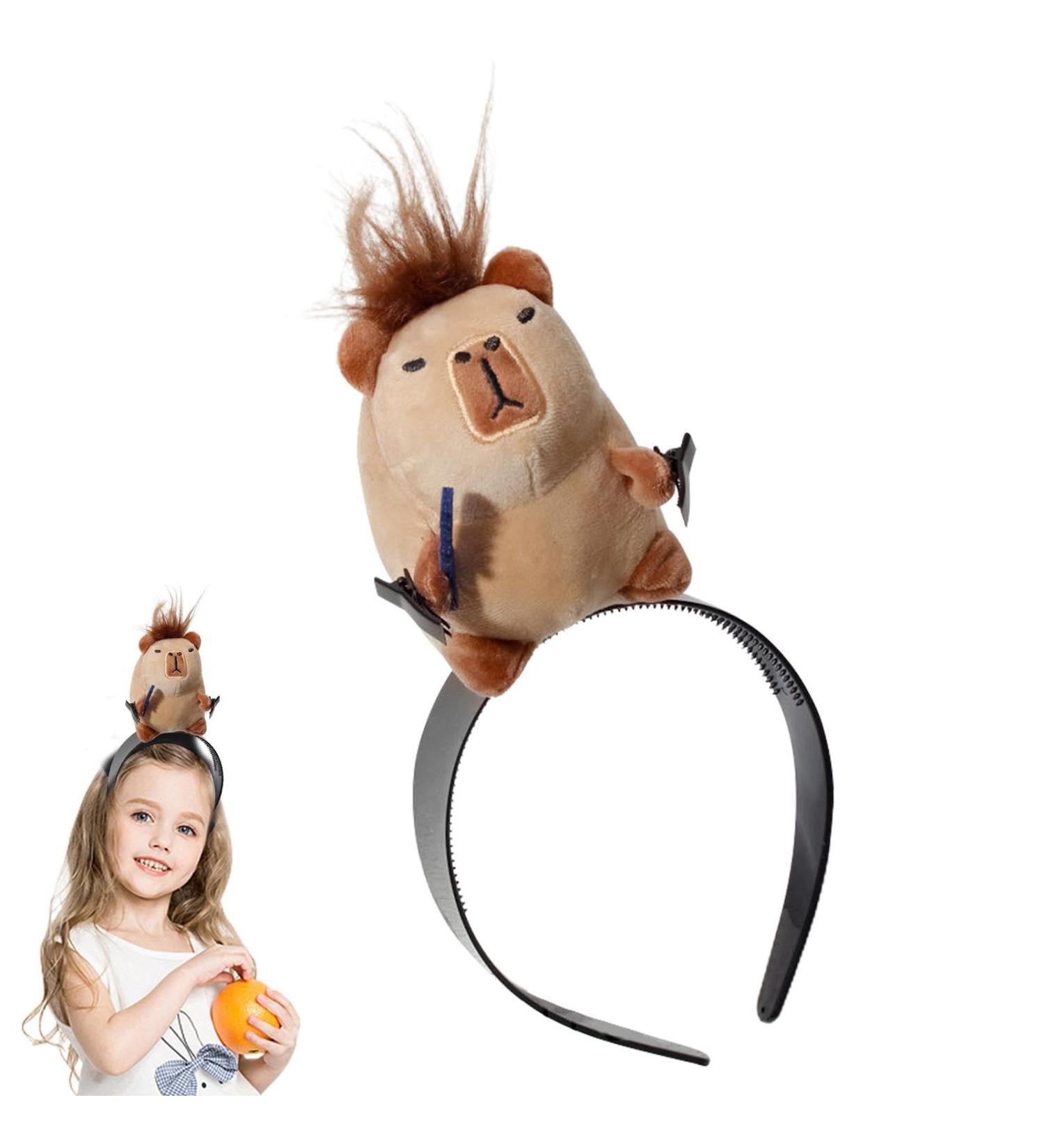 Generic Face Wash Headband - Makeup AnimalCartoon Capybara Headband Decor | Capybara Shape Face Washing Tool for Sports Shower Makeup Face Wash and Skincare Coffee - Buy Online on GoSupps.com