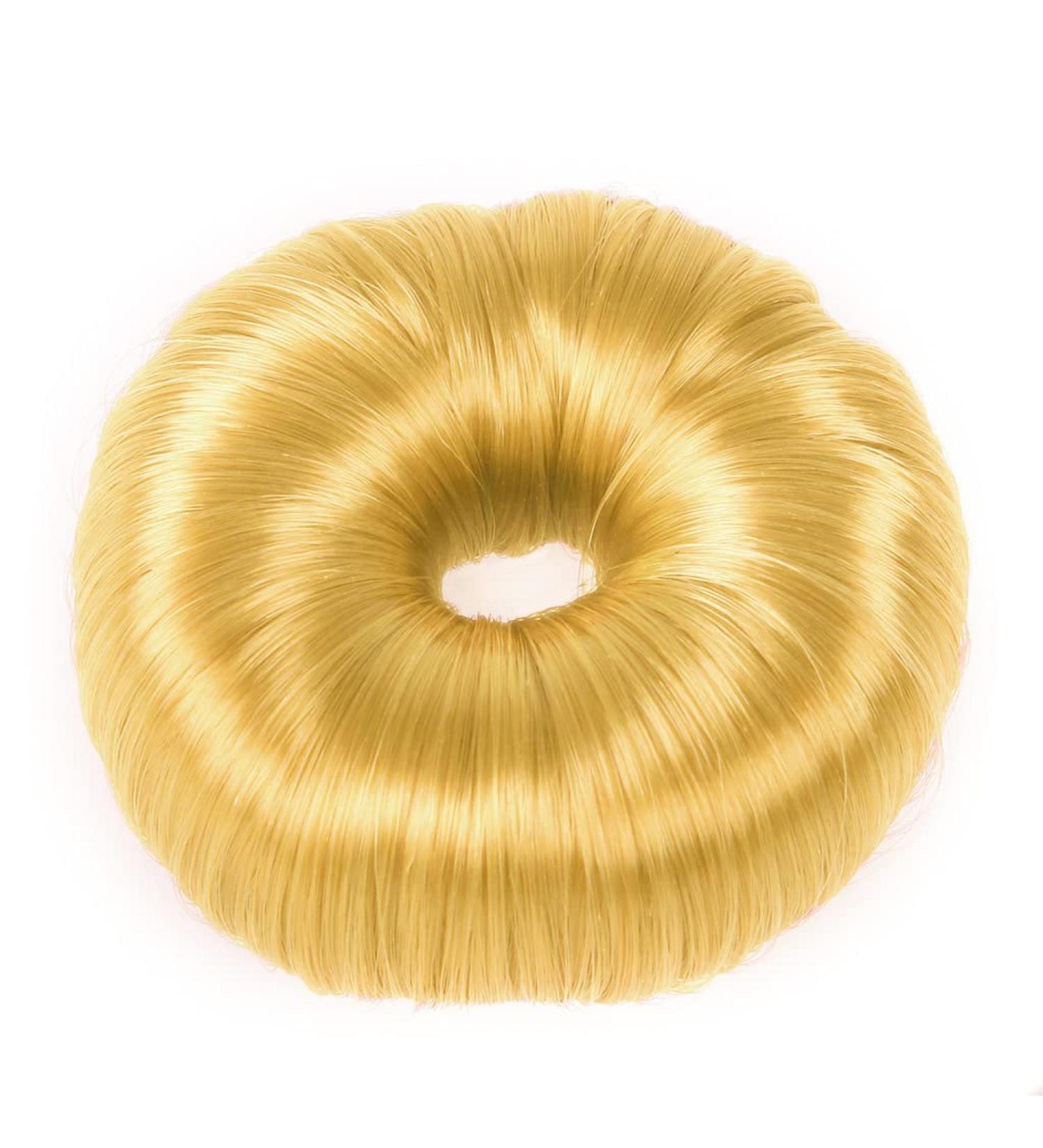 QHP bun cushion donut deluxe knot roll hair bun knot ring blond brown black