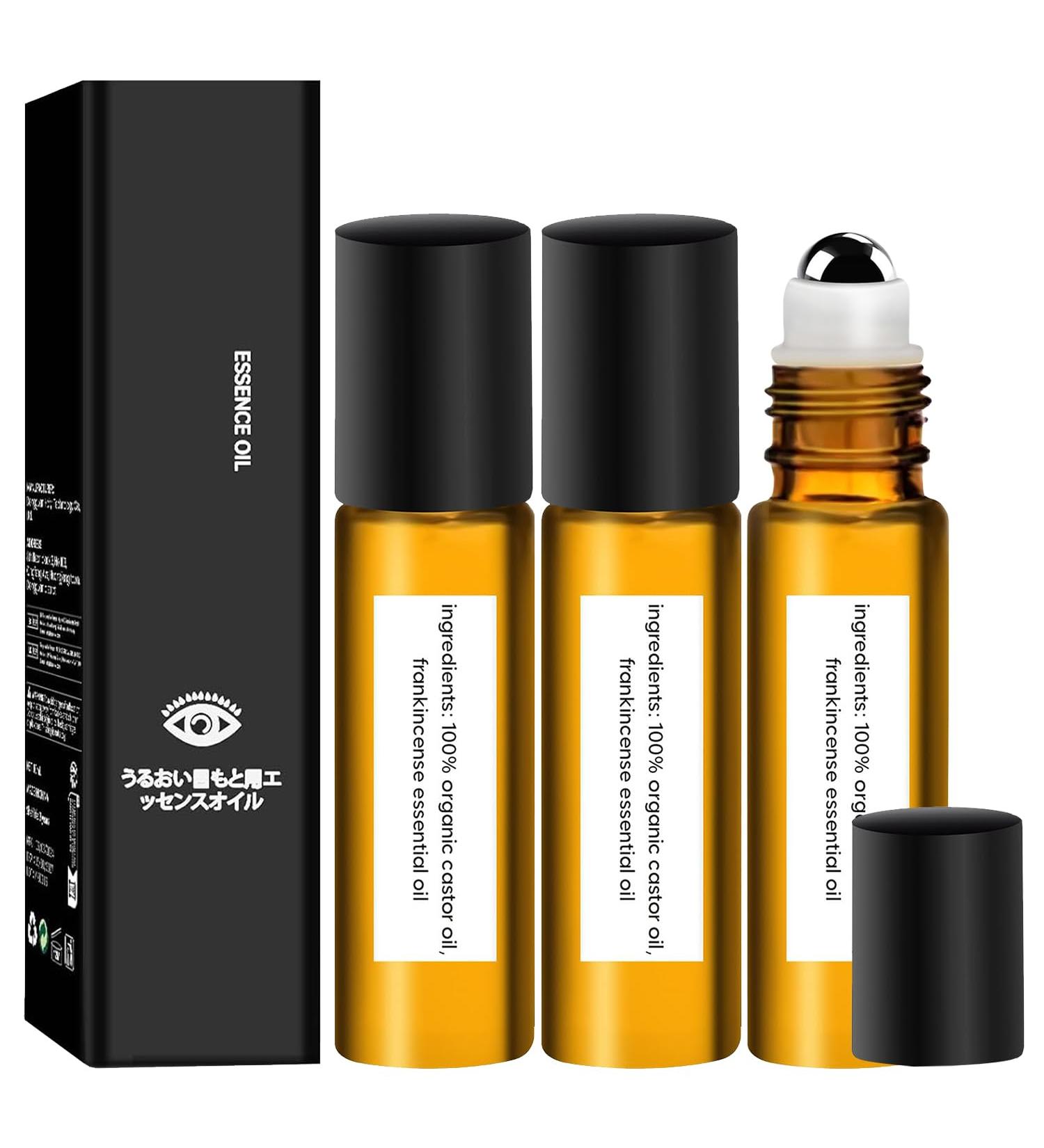 3 Pcs Castor Oil Frankincense Eye Serum Reduces Dark Circles & Puffiness Alleviate Wrinkles & Eyes Fatigue Anti-Aging Eye Serum Cream - Buy Online on GoSupps.com