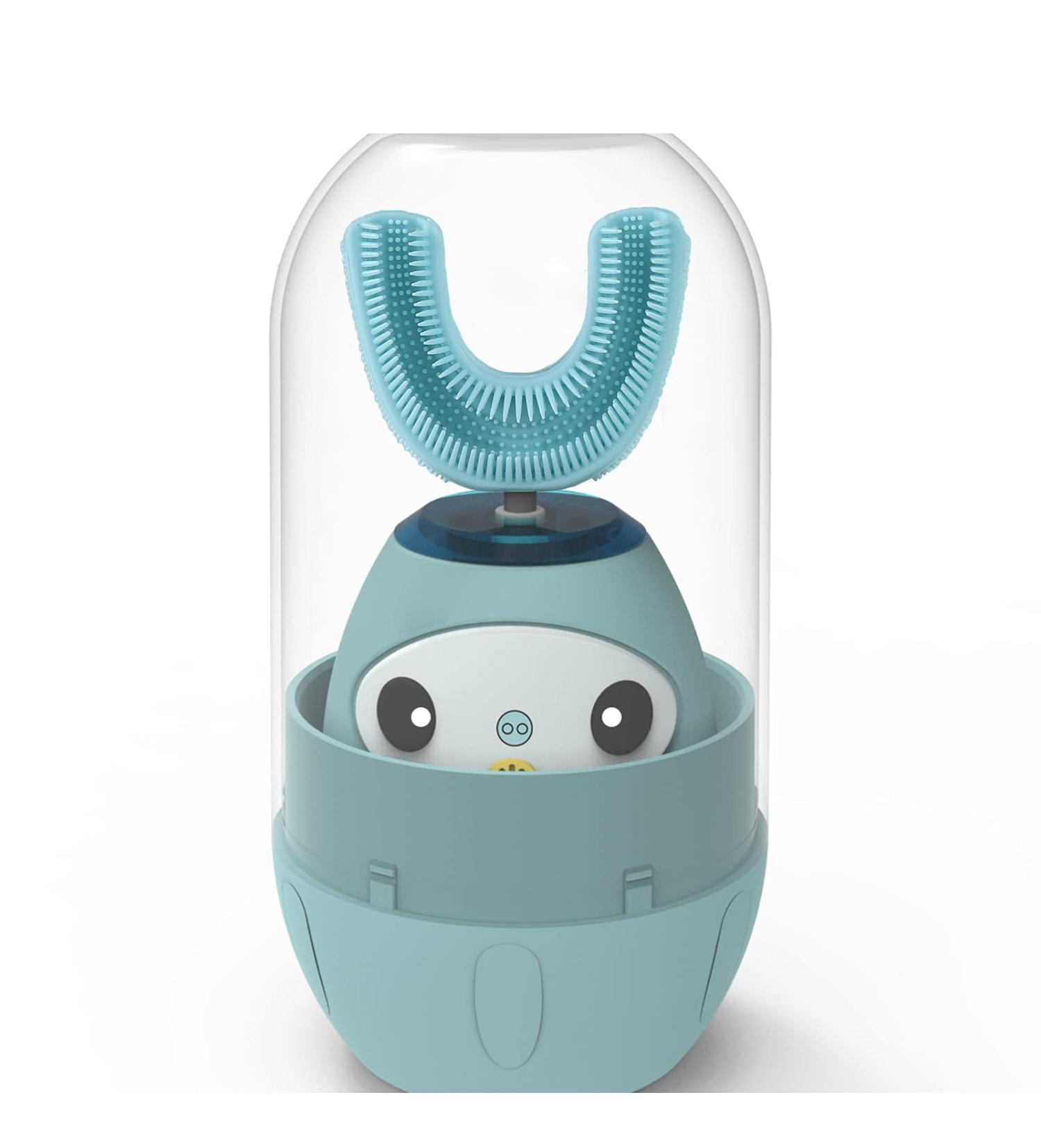 CATLION U Type Sonic Kids Electric Toothbrush - 360 Whitening, 4 Gear Modes, Blue, 8-15 years - Buy Online on GoSupps.com