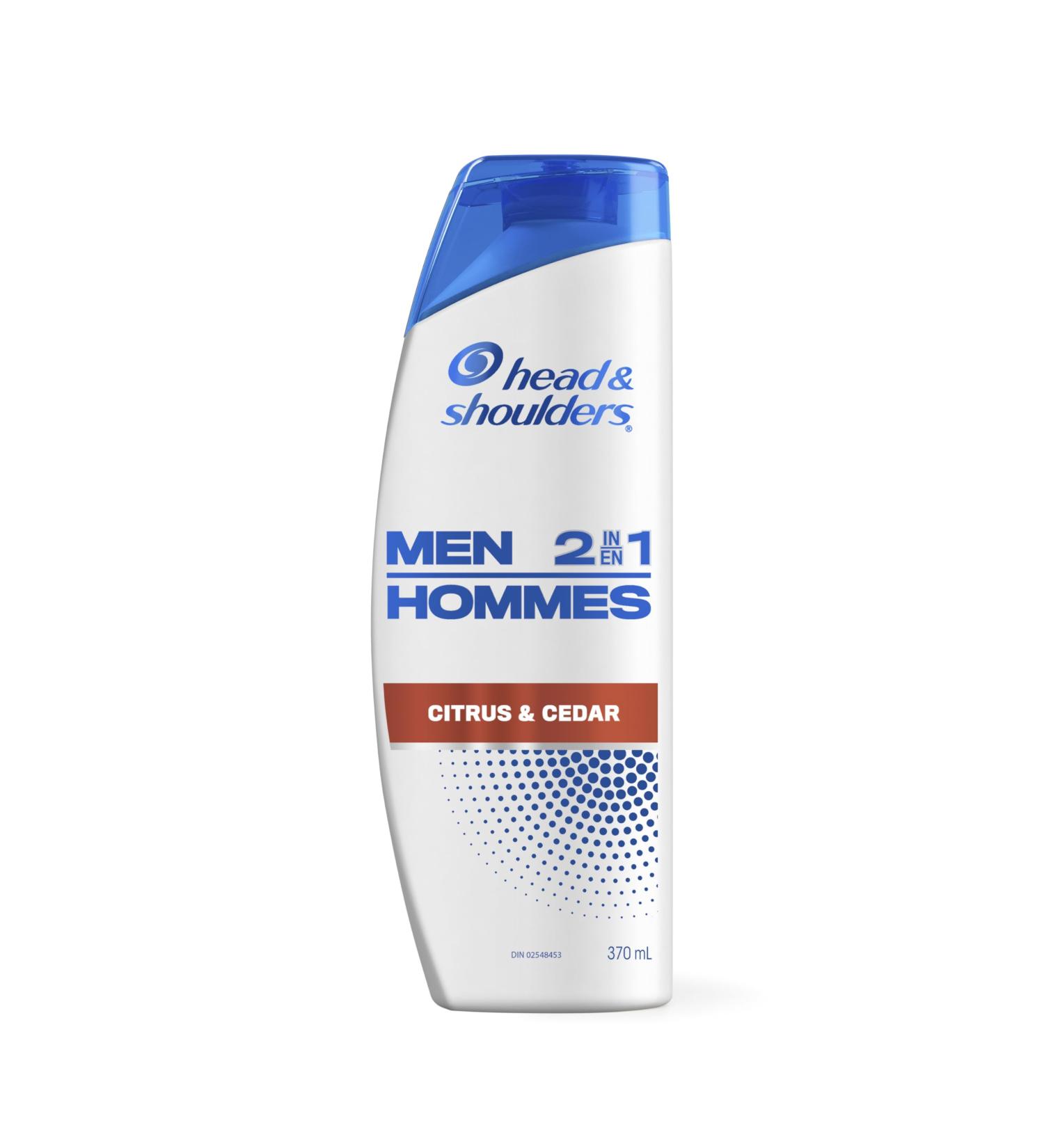 Head and Shoulders Mens 2 in 1 Dandruff Shampoo and Conditioner Anti-Dandruff Treatment Citrus & Cedar for Daily Use Paraben Free 370 mL (Packaging May Vary) Citrus + Cedar - Buy Online on GoSupps.com