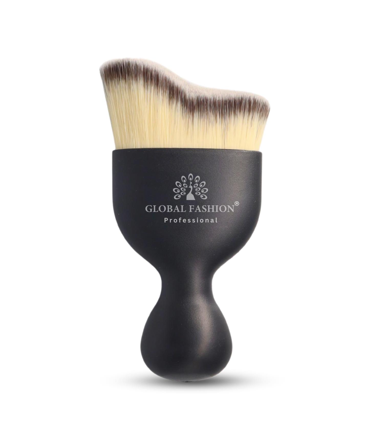 Buy Dual-Action Brush for Foundation & Powder - Global Fashion | 10x6x3cm 15g Black - International Shipping - Buy Online on GoSupps.com