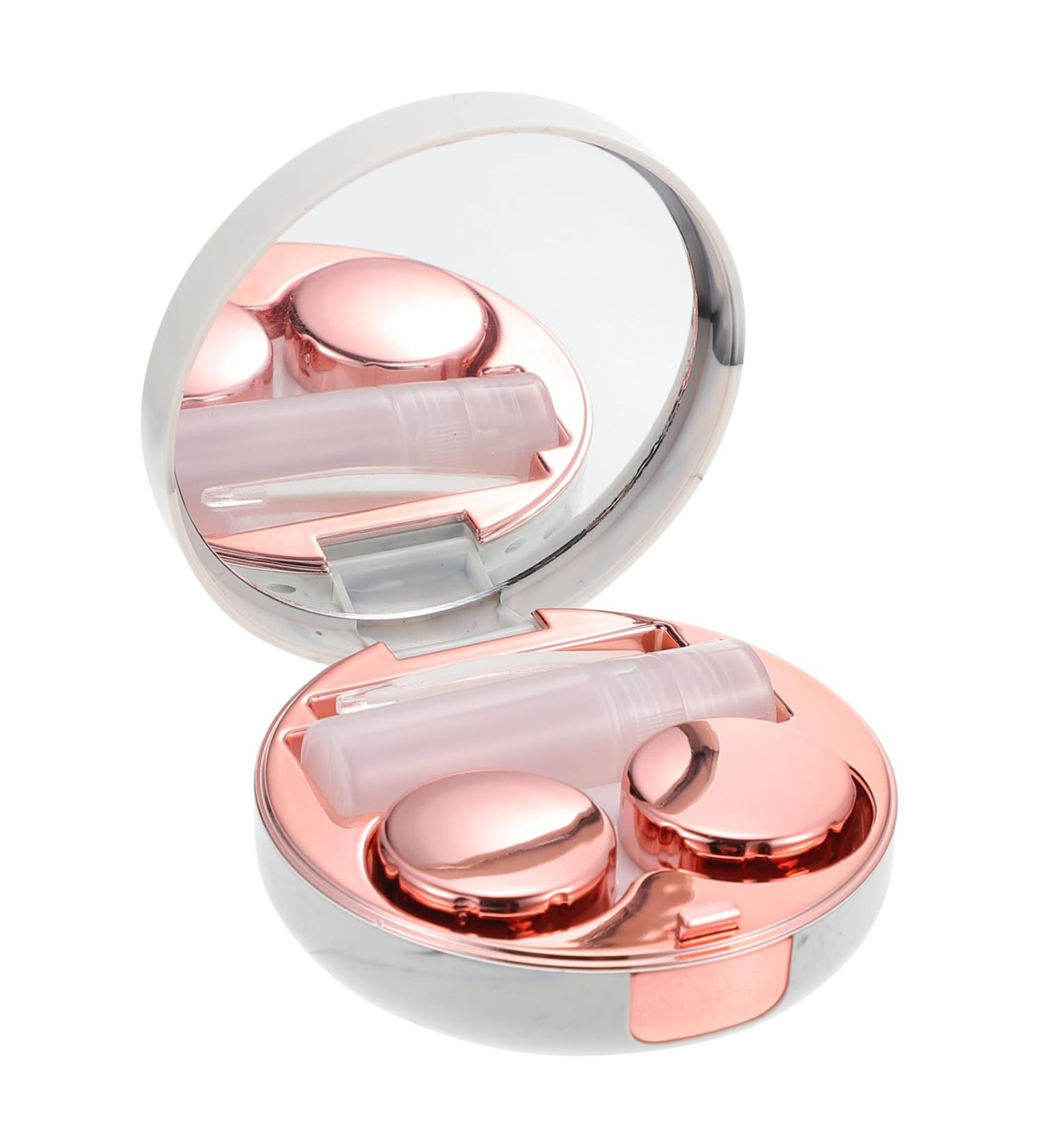 HOMSFOU White Travel Contact Lens Case - Durable Plastic Storage Box - Ideal for Household Use - Buy Online on GoSupps.com