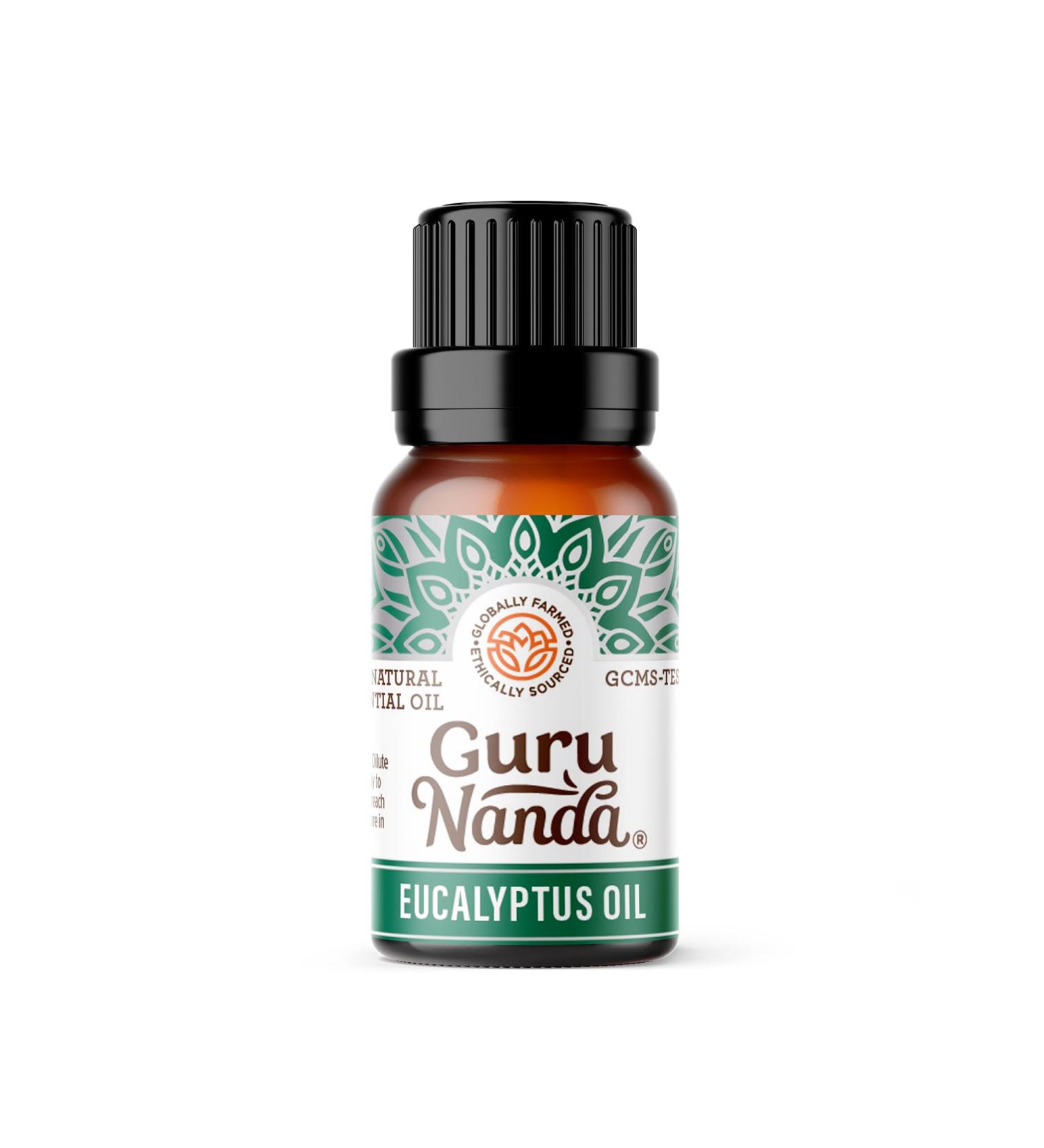 GuruNanda Eucalyptus Essential Oil - 100% Pure Aromatherapy Oil for Diffusers & Massages - Congestion Relief (0.5 Fl Oz - Buy Online on GoSupps.com