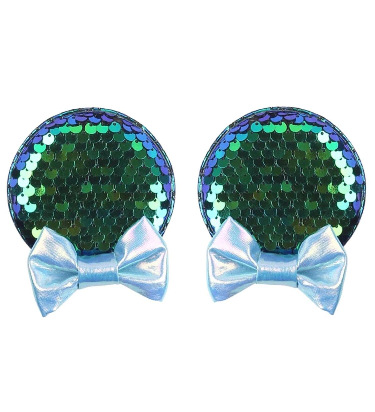 New 2025 New Flower 2.8"Mouse Ears Barrettes Hair Clips For New For Fashion Sequins Bow Decoration Festival Party Hairpins DIY Hair Accessories Jewelry Fashion Accessories Creative Gift - Buy Online on GoSupps.com