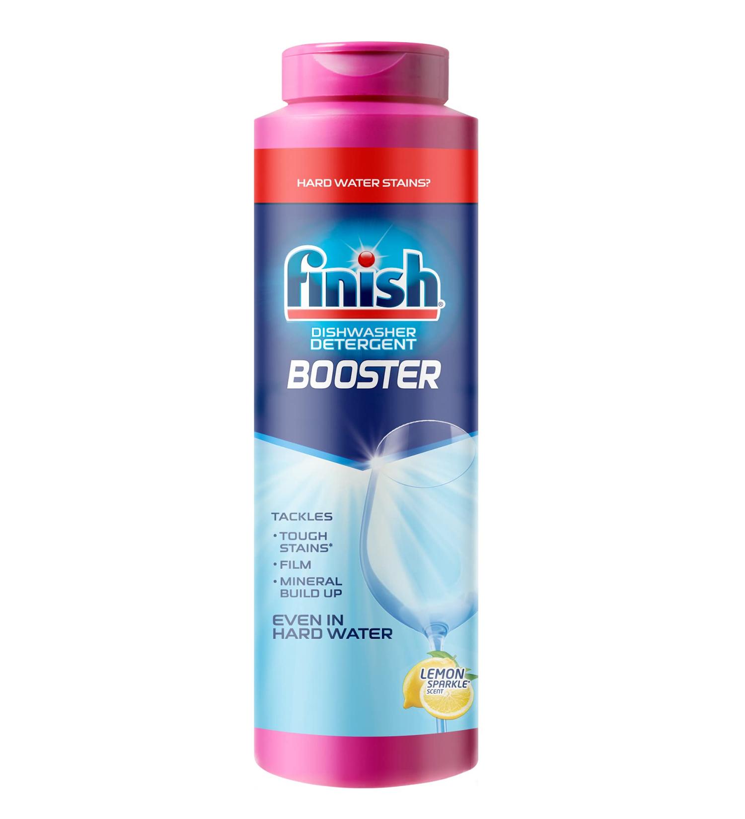Finish Hard Water Booster Powder - Lemon Sparkle 14oz - Buy Online on GoSupps.com