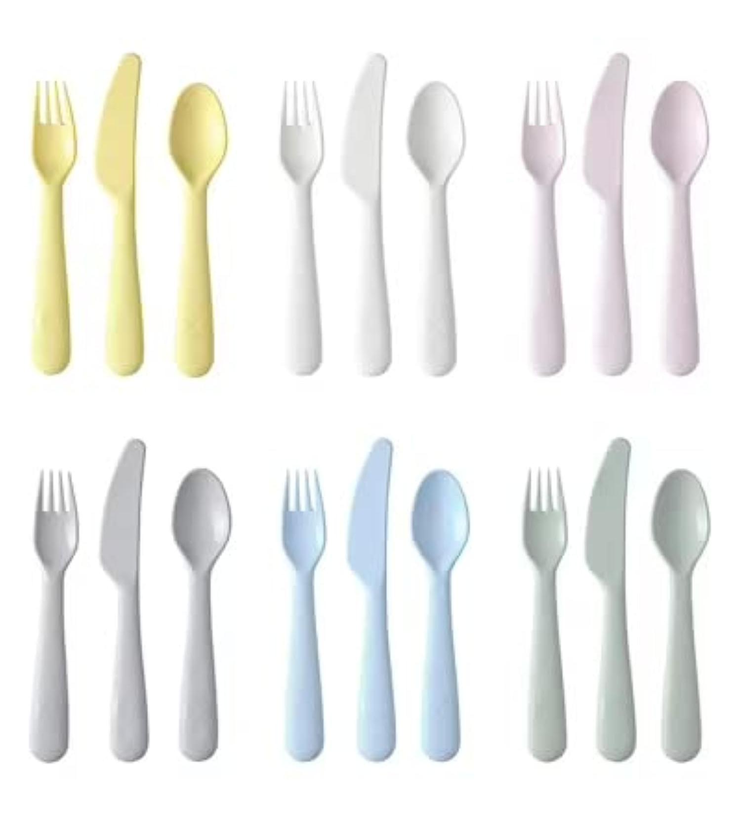 IKEA KALAS 18-Piece Cutlery Set Mixed Colours (3)