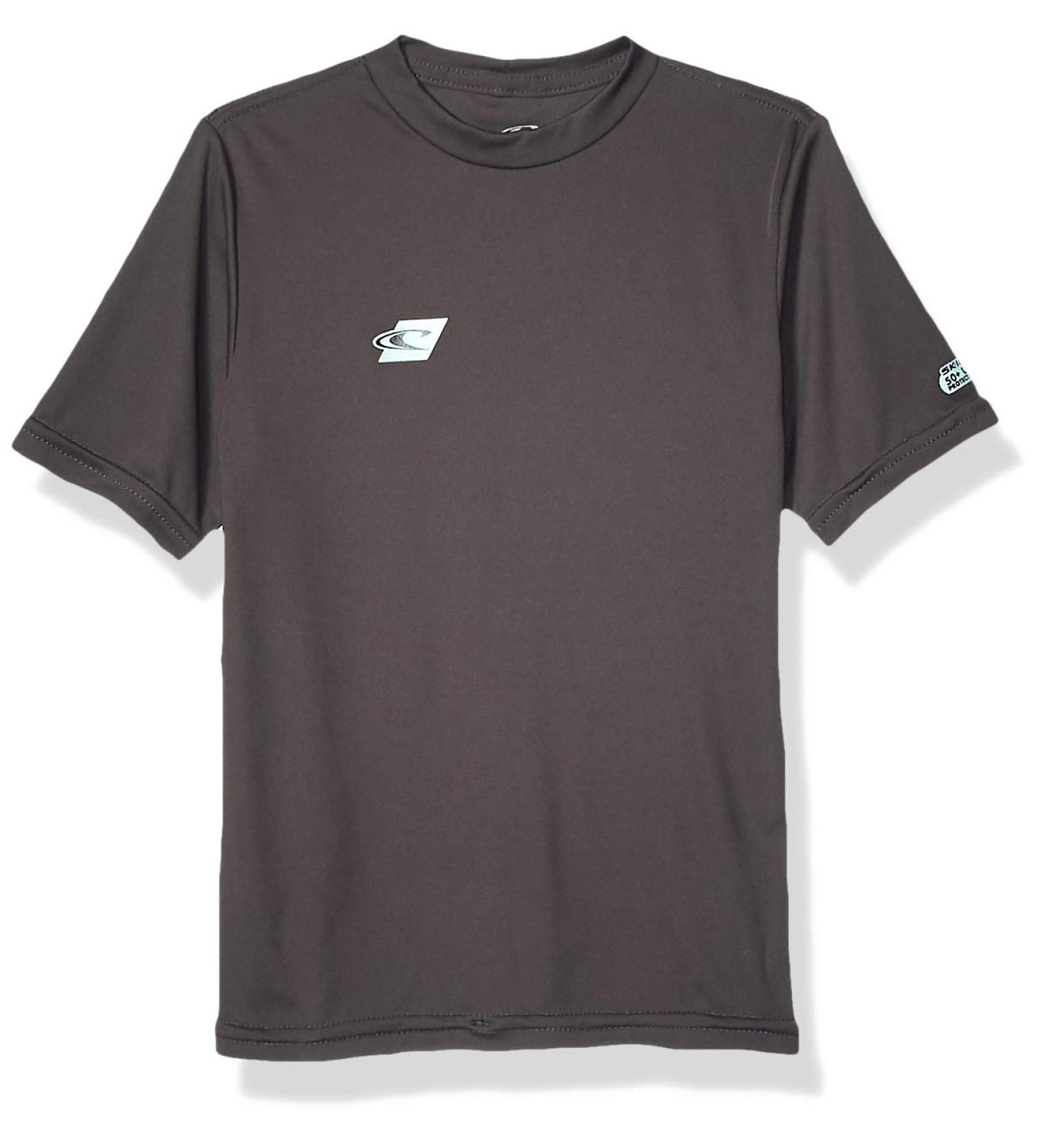 O'Neill Wetsuits Youth Premium Skins Short Sleeve Sun Shirt - 12 Midnight Oil - Buy Online on GoSupps.com