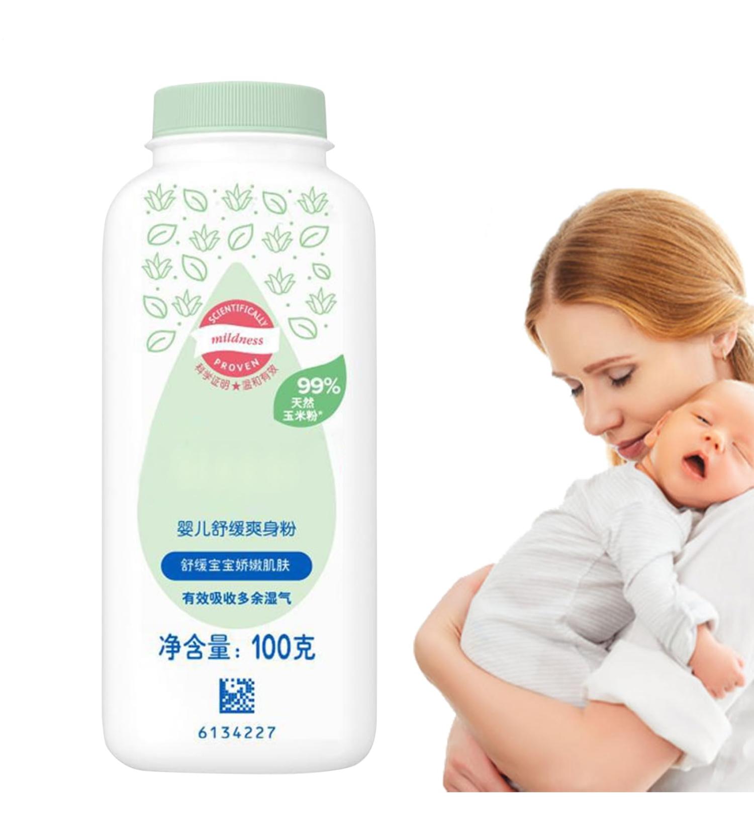 Poudre De Corps Pour B b - 100 G De Poudre De Poussi re De F cule De Ma s Naturelle Soins De La Peau Des Tout-petits Bio | Poudre Apaisante Refroidissant Pour Les Nourrissons Et Les Enfantss Avec De 1 unit (Lot de 1) - Buy Online on GoSupps.com