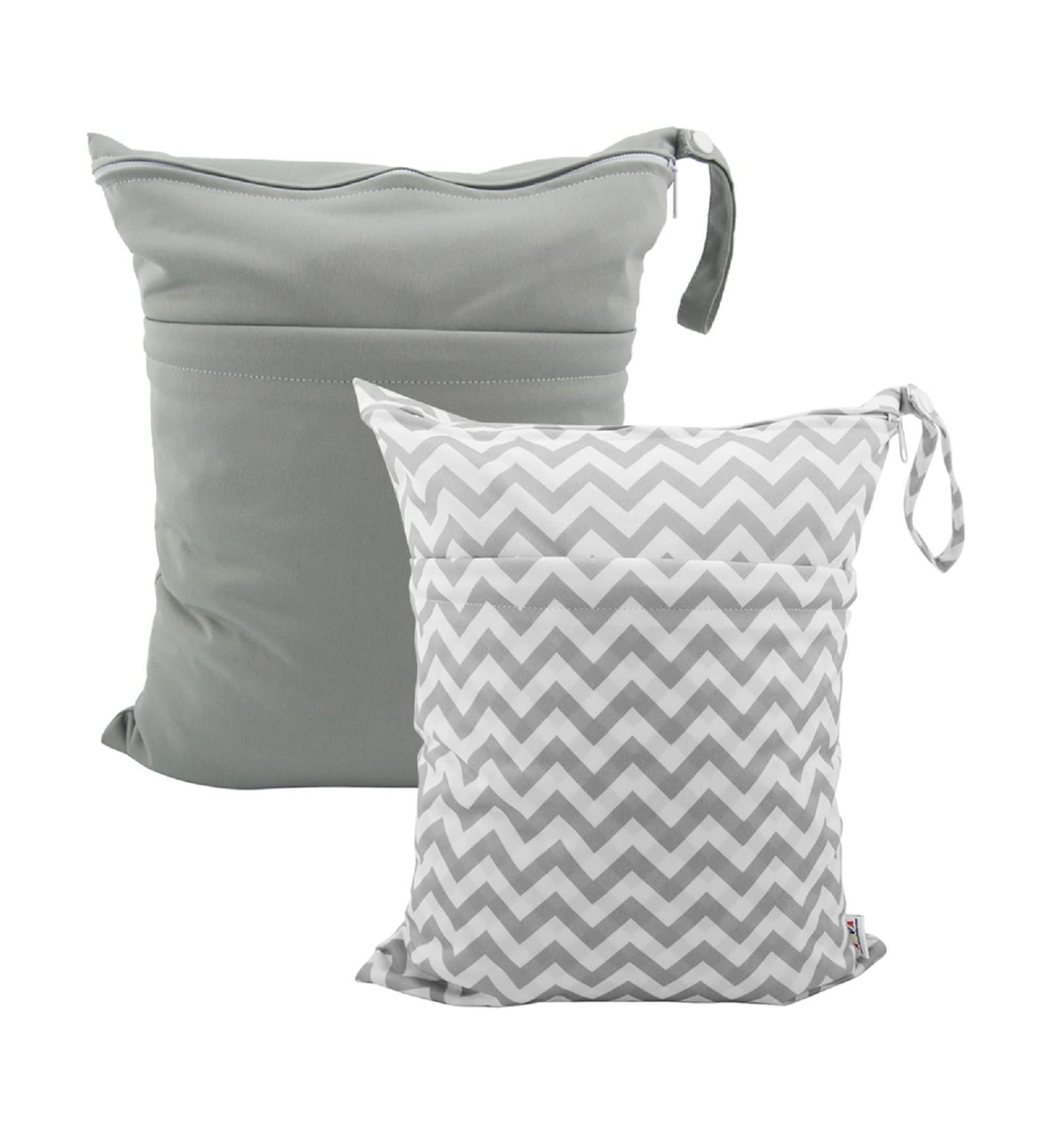 ALVABABY 2pcs Waterproof Reusable Wet/Dry Diaper Bags with Zippered Pockets | Travel Beach Pool Daycare Gym Bag | L2933-UK 2PCS - Buy Online on GoSupps.com