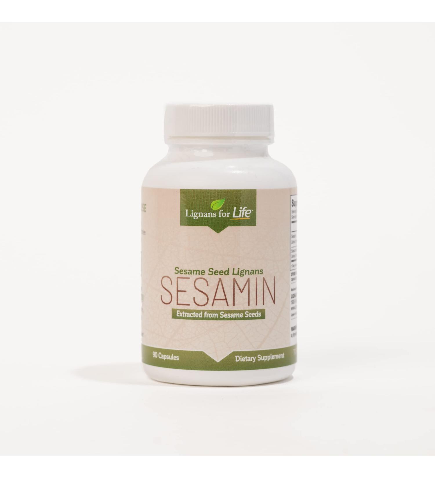 Lignans For Life Sesamin 90 Capsules - Natural Sesame Seed Dietary Supplement - Buy Online on GoSupps.com
