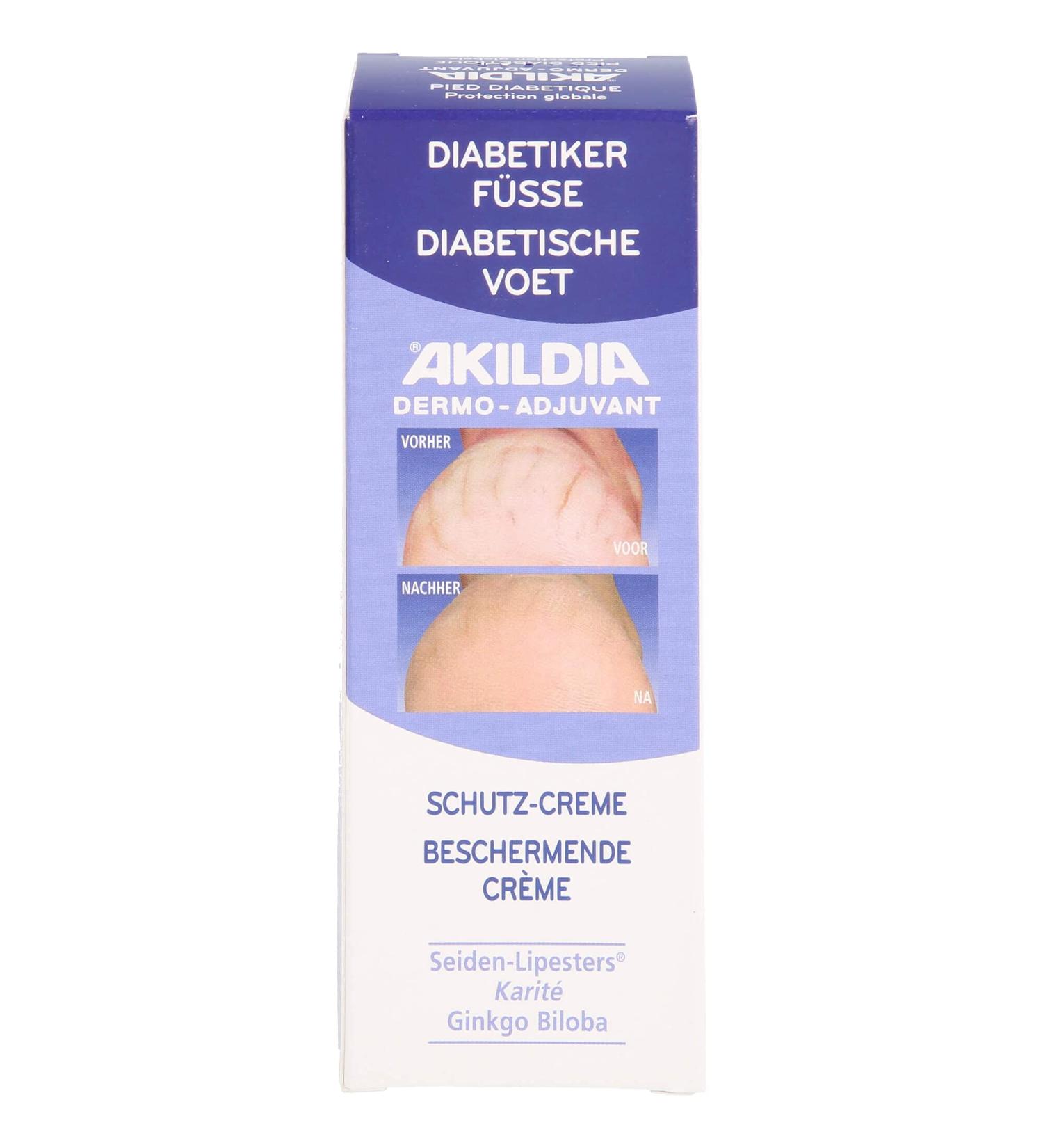 AKILDIA Foot Protection Cream for Diabetics - 75 ml | Best Dermatitis & Moisturizing Solution for Healthy Feet - Buy Online on GoSupps.com
