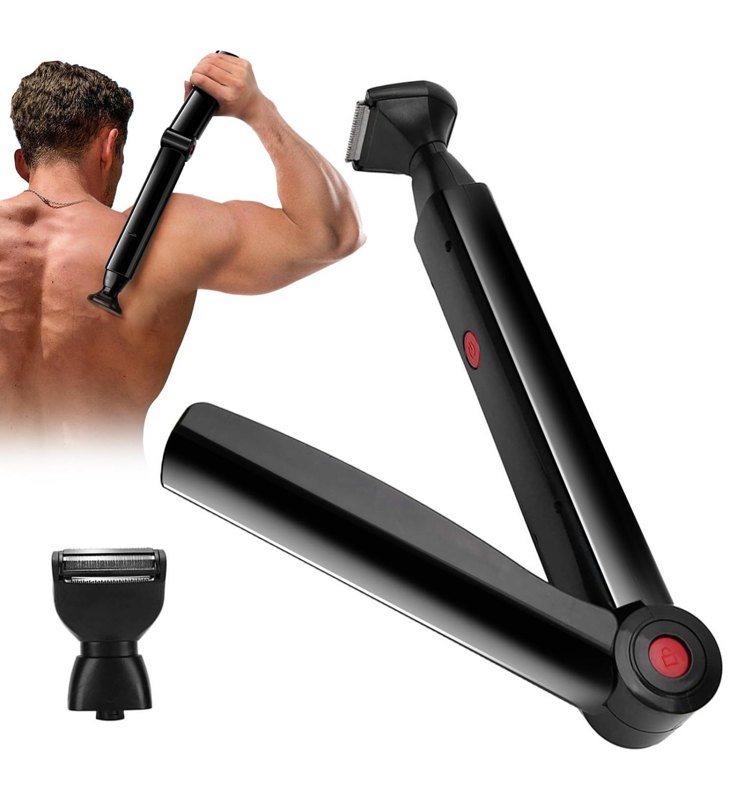 Nadiaen Back Shavers for Men Back Shaver Back Hair Remover for Men Back Razor for Men Wet or Dry Hair Trimmer Men Mens Electric Back Body Shaver Back Safety Razor Hair Shaver Waterproof - Buy Online on GoSupps.com