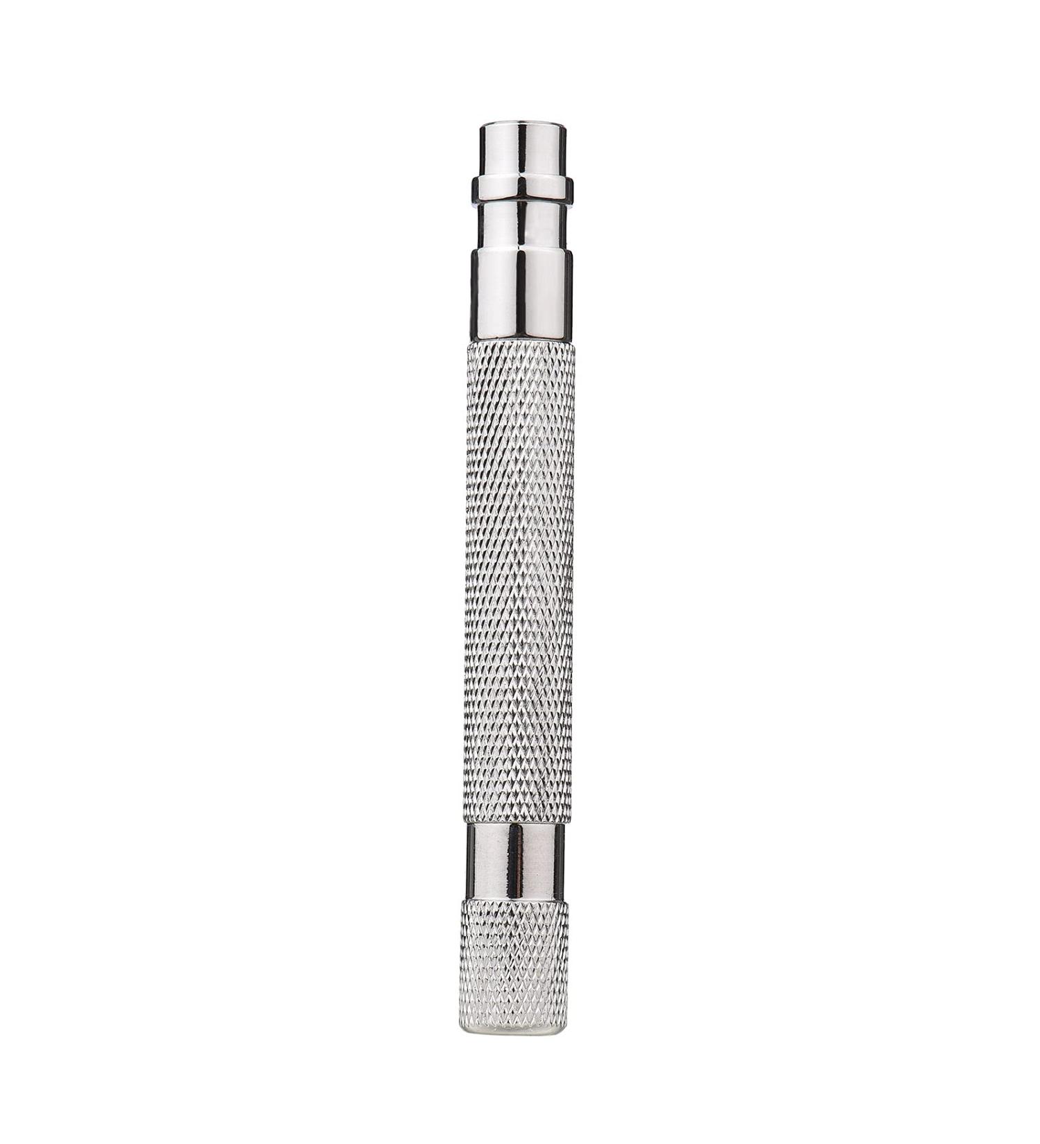 Xiaoxin Stainless Steel Shaving Handle | Double Edge Safety Razor Replacement | Manual Mustache Remover Accessories | Premium Silver Shaver Handle - Buy Online on GoSupps.com