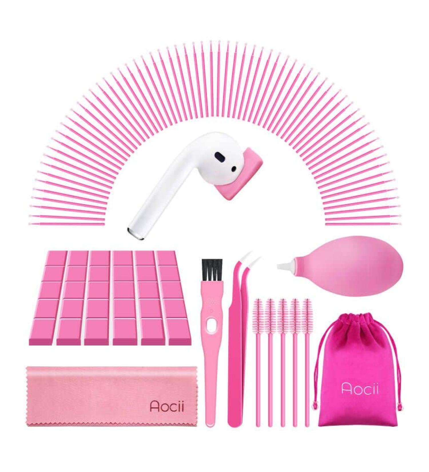 Aocii Airpod Cleaner Kit - Pink Cleaning Putty for Airpod 3 & Airpods Pro, Phone Charging Port Tool for iPhone/Speaker/Earbud, Electronics Cleaner - Perfect Gift for Women - Buy Online on GoSupps.com