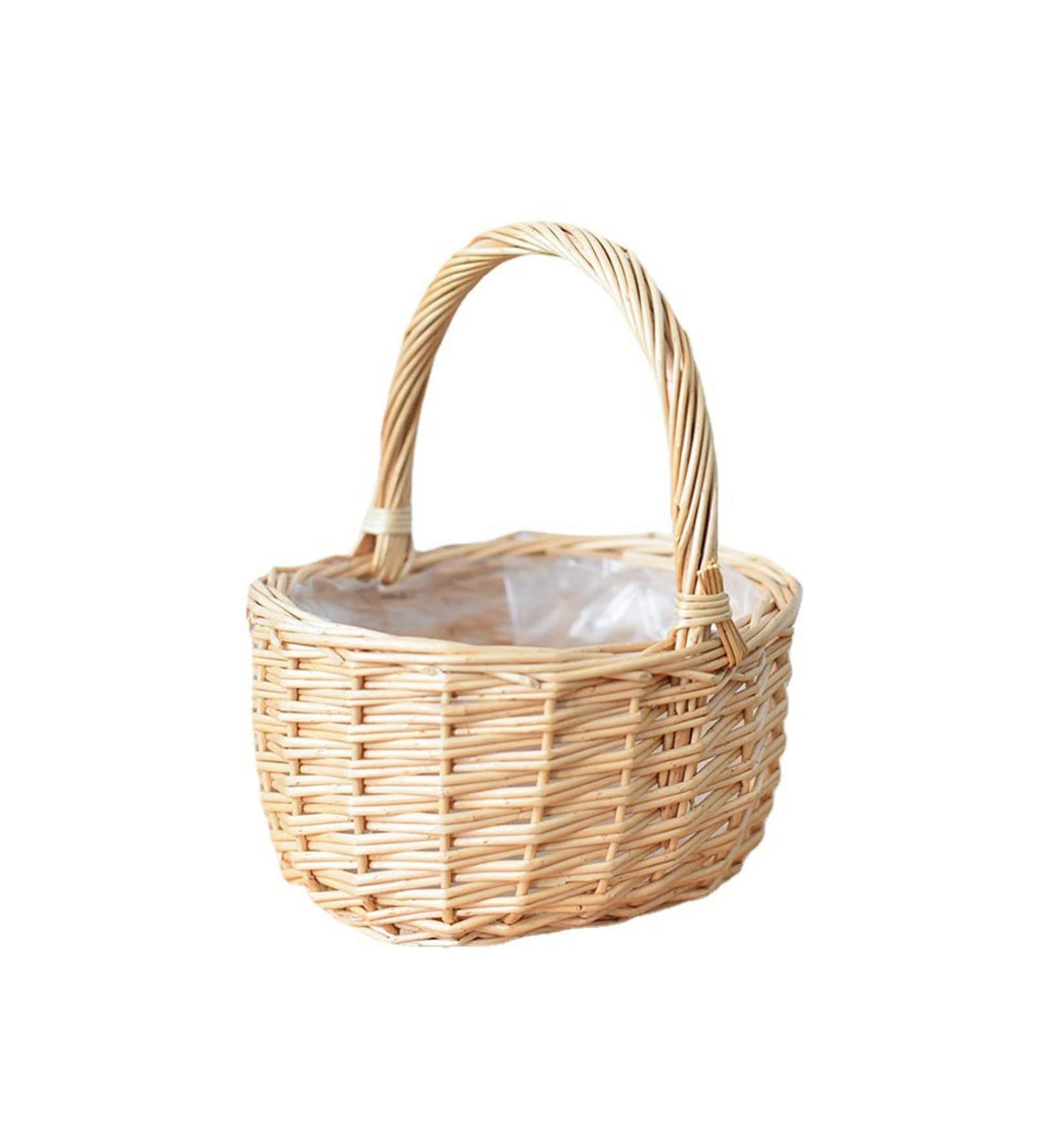 CVBGVBB Portable Rattan Fruit Tray Small Basket Arrangement Green Plants Fruit Plants Basket Picnic Basket - Buy Online on GoSupps.com