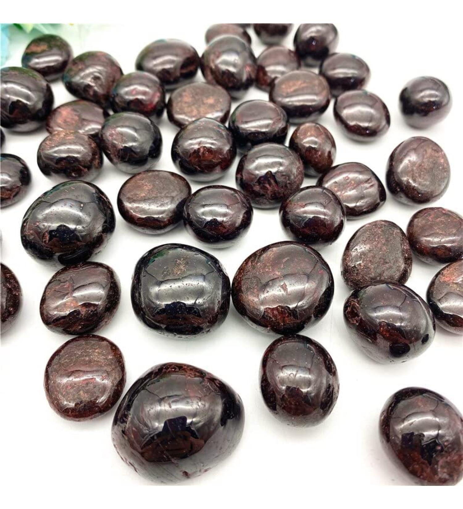 100g Natural Crystal Stone Wine Red Garnet Protolith Tumbled Stone Reiki Natural Stones and Crystals Home Goods - Buy Online on GoSupps.com
