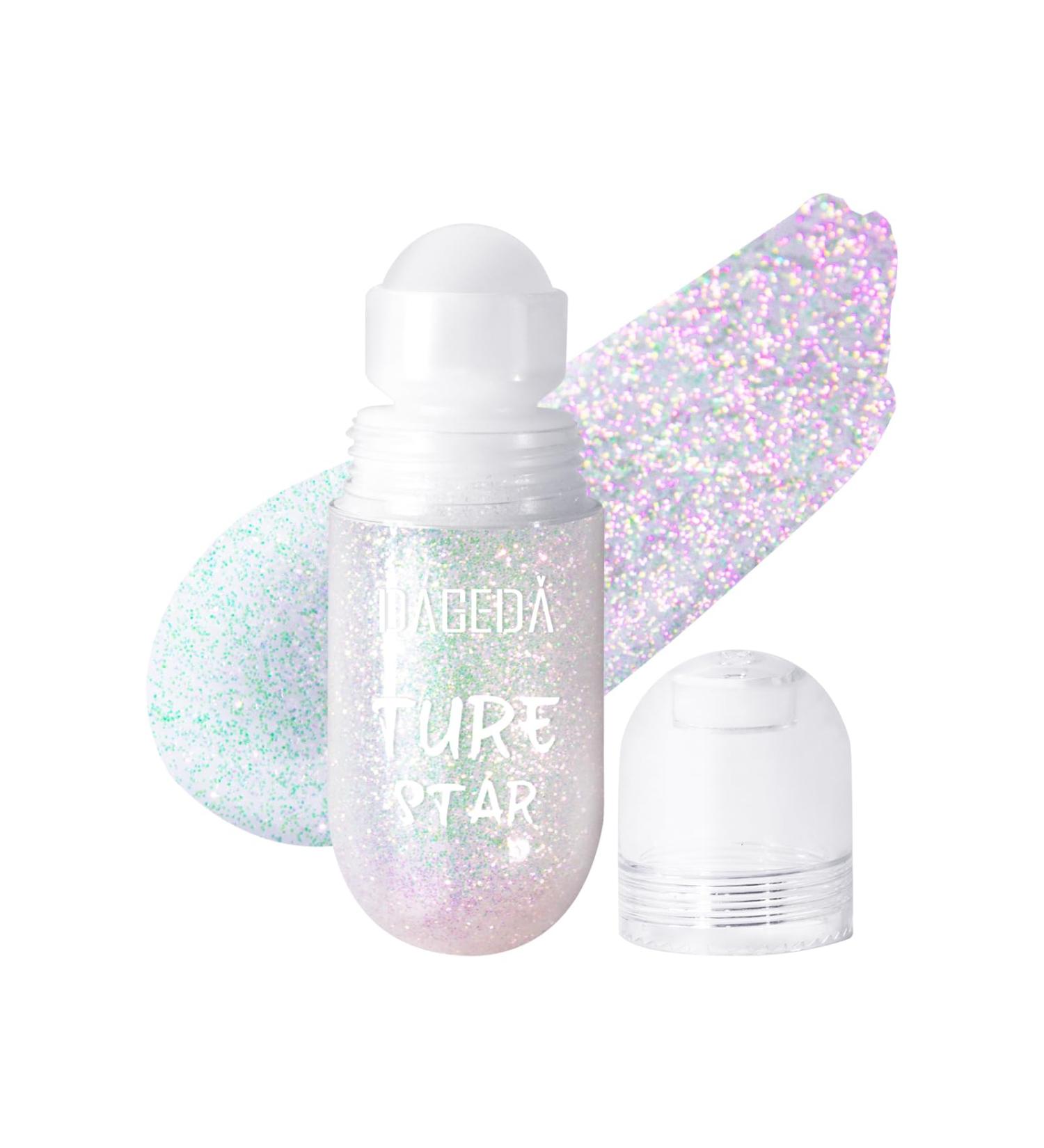 Pheral Roll-On Body Glitter Gel - Color Change Festival Rave Accessories | Holographic Hair Glitter & Face Paint | Sparkling Pink for Halloween & Parties - Buy Online on GoSupps.com